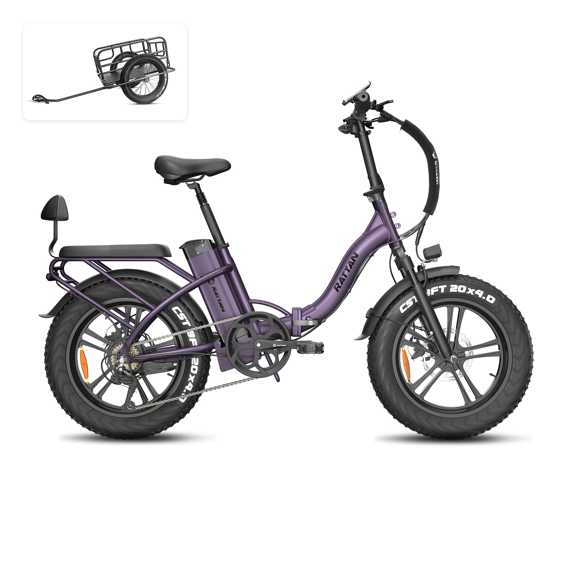 Rattan LF 750 Pro Step Thru Folding Fat Tire Electric Bike