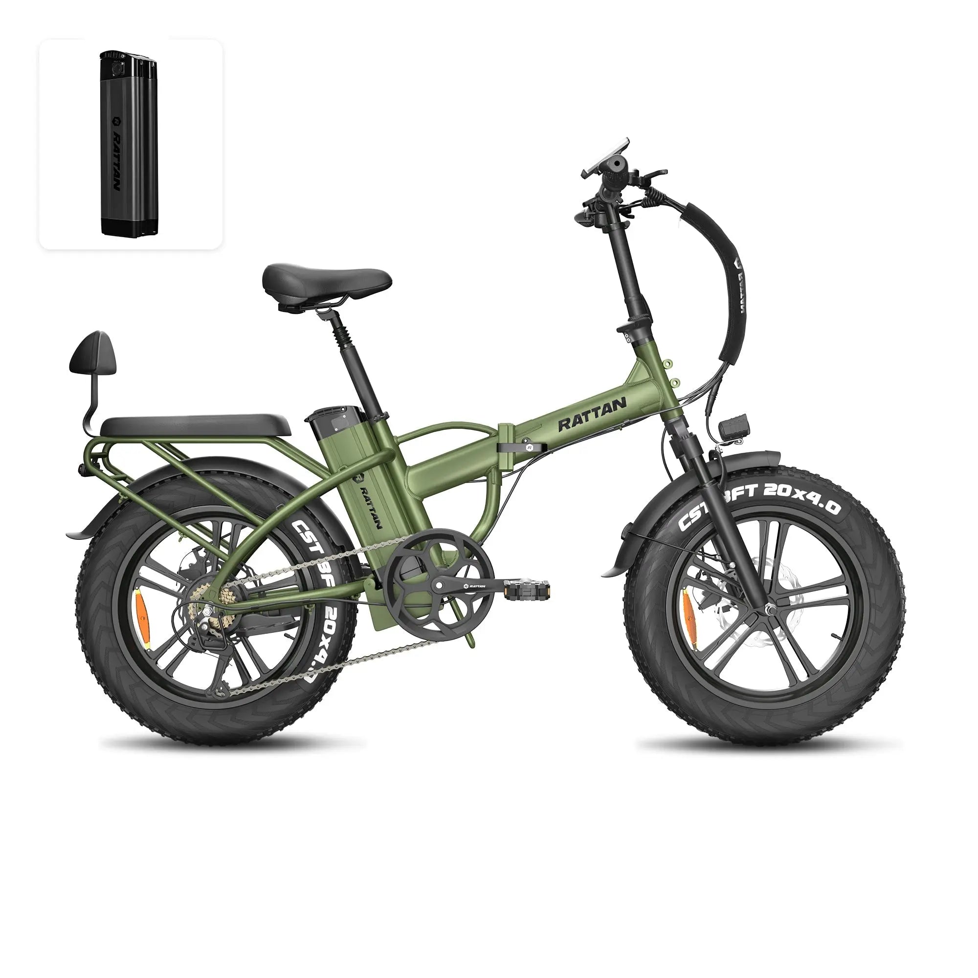 Rattan LM 750 Pro Folding Fat Tire Electric Bike 