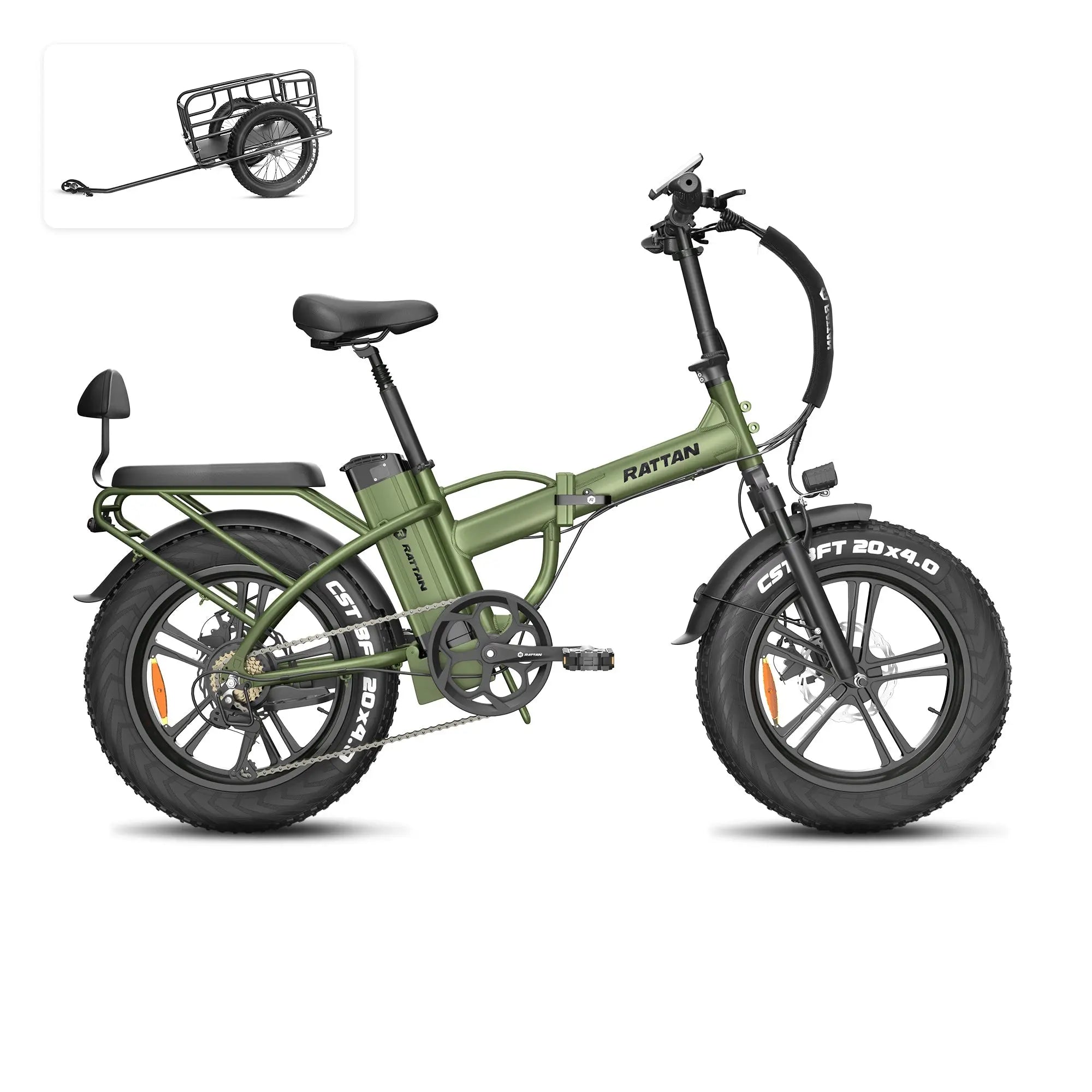 Rattan LM 750 Pro Folding Fat Tire Electric Bike 
