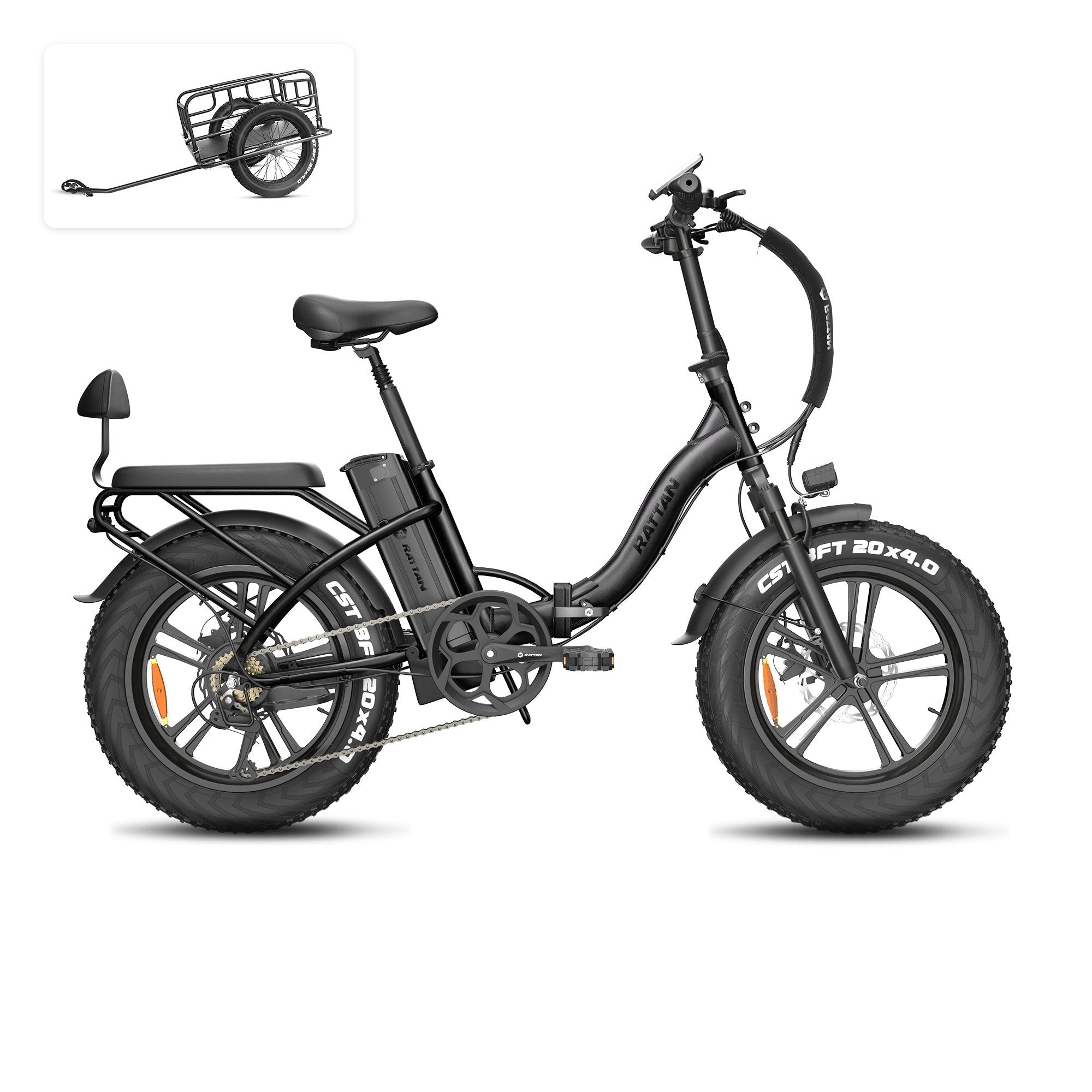Rattan LF 750 Pro Step Thru Folding Fat Tire Electric Bike
