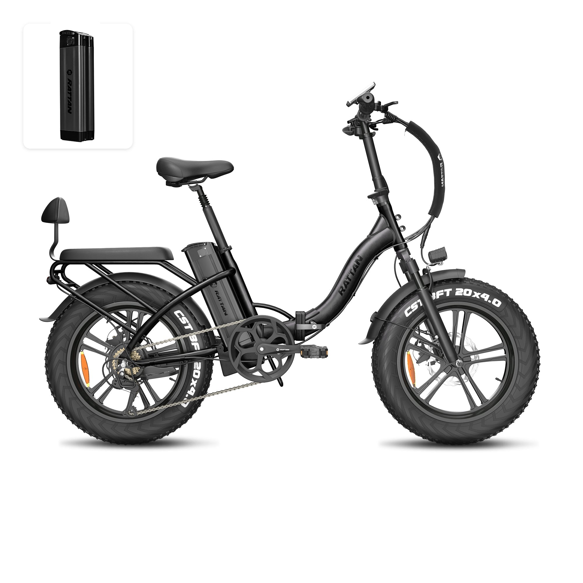 Rattan LF 750 Pro Step Thru Folding Fat Tire Electric Bike