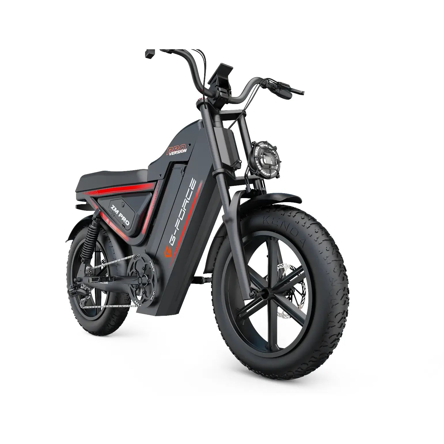 G-Force ZM PRO 1000W 52V Fat Tire Moped-Style Electric Bike  Electric Bikes Paradise