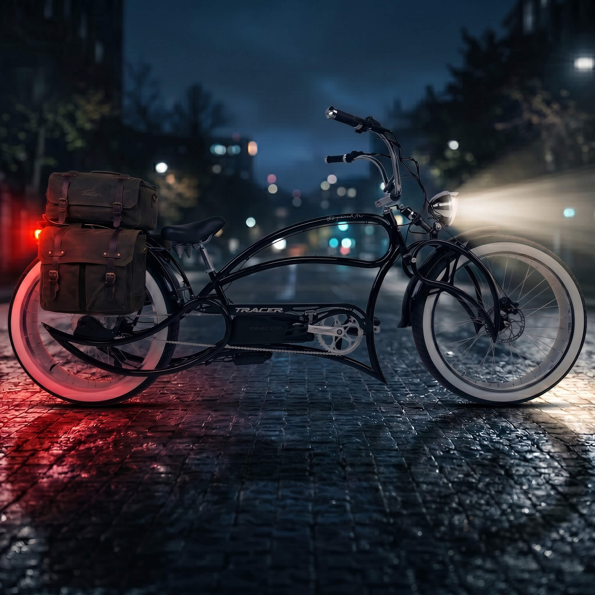 Tracer Beyond Pro 1000W Classic Stretch Chopper Electric Bike