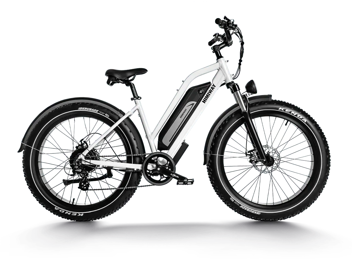 Himiway D3 Cruiser Step-Thru Electric Fat Tire Bike  Electric Bikes Paradise
