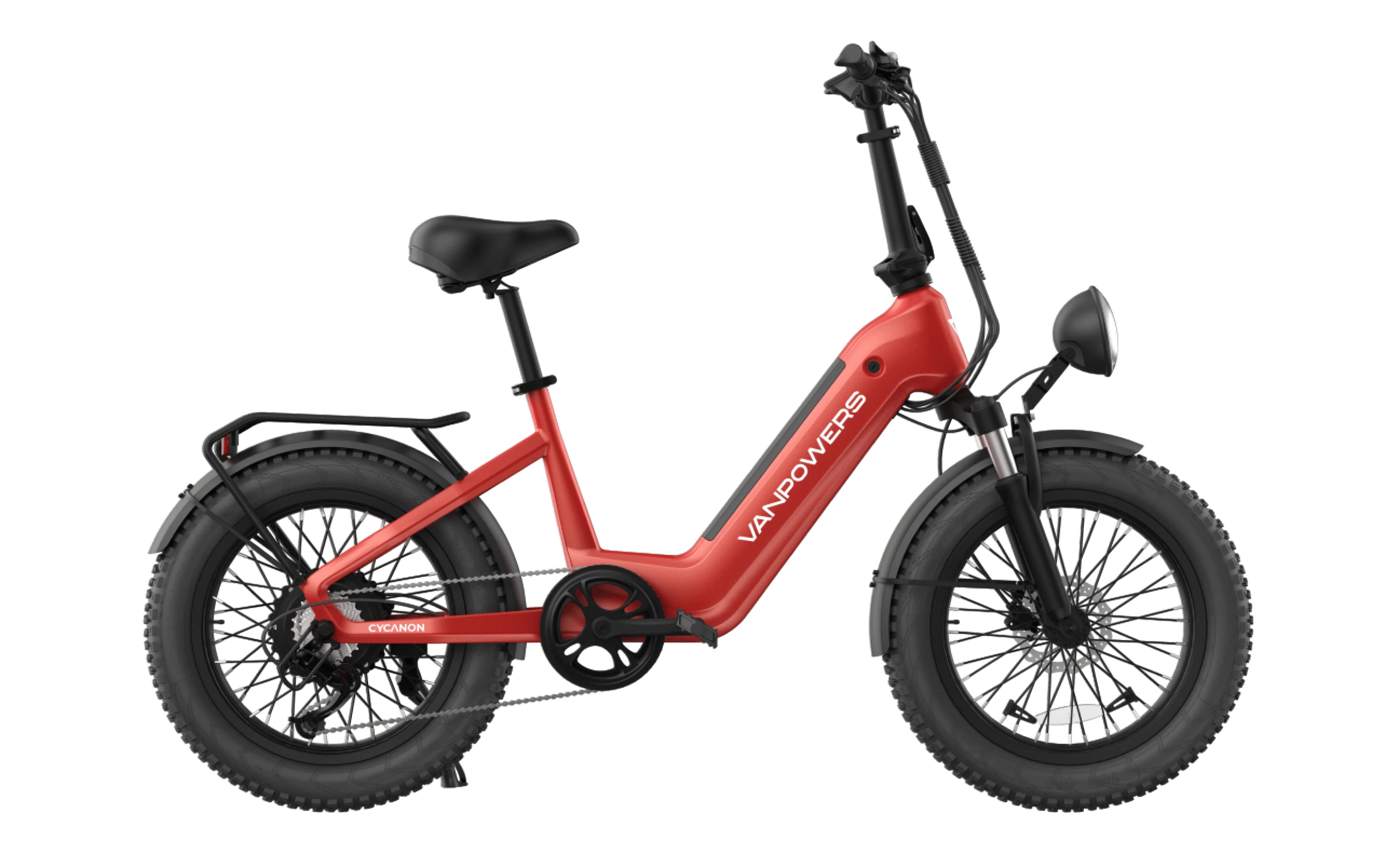 Vanpowers Cycanon Step Thru Fat Tire Folding Electric Bike