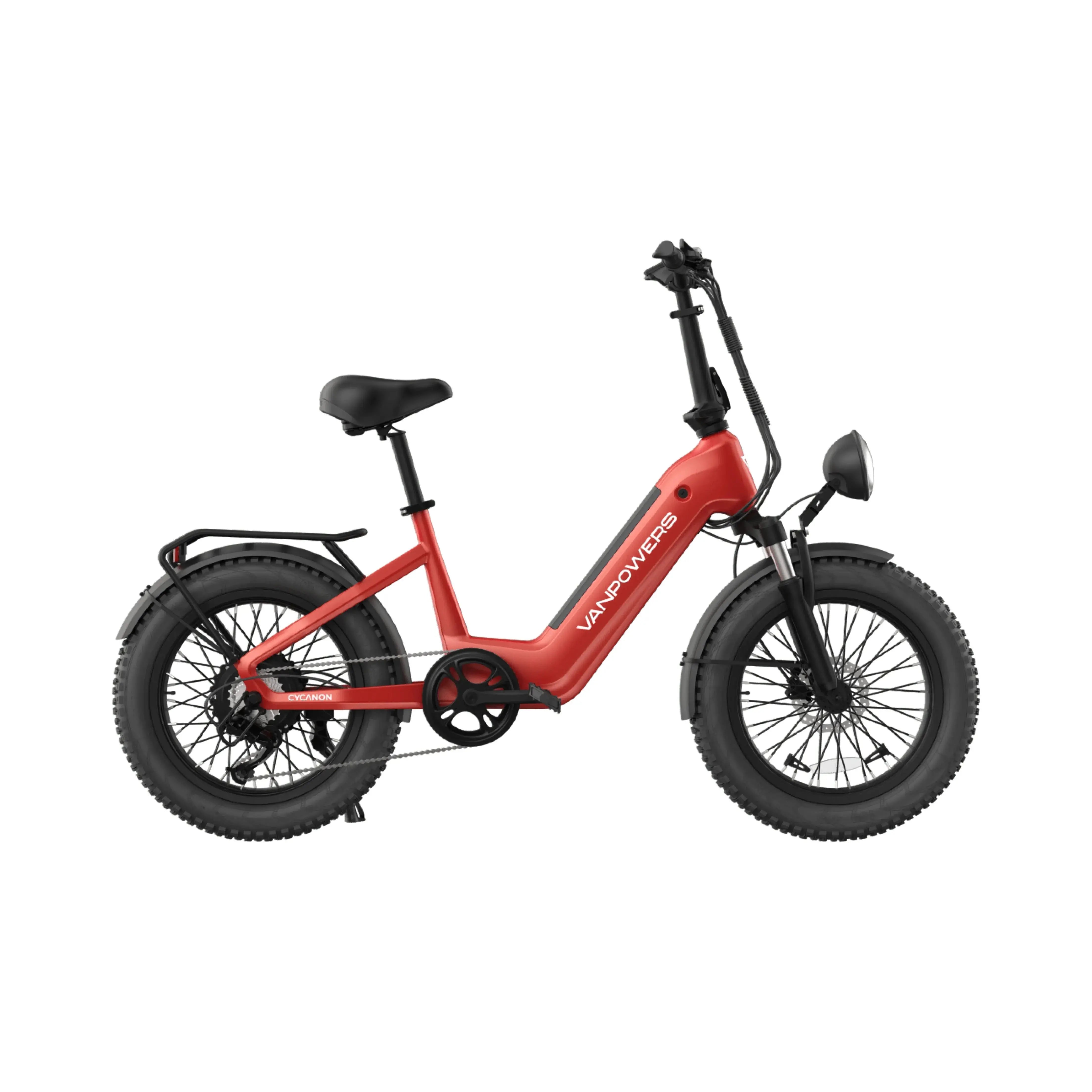 Vanpowers Cycanon Step Thru Fat Tire Folding Electric Bike  Electric Bikes Paradise