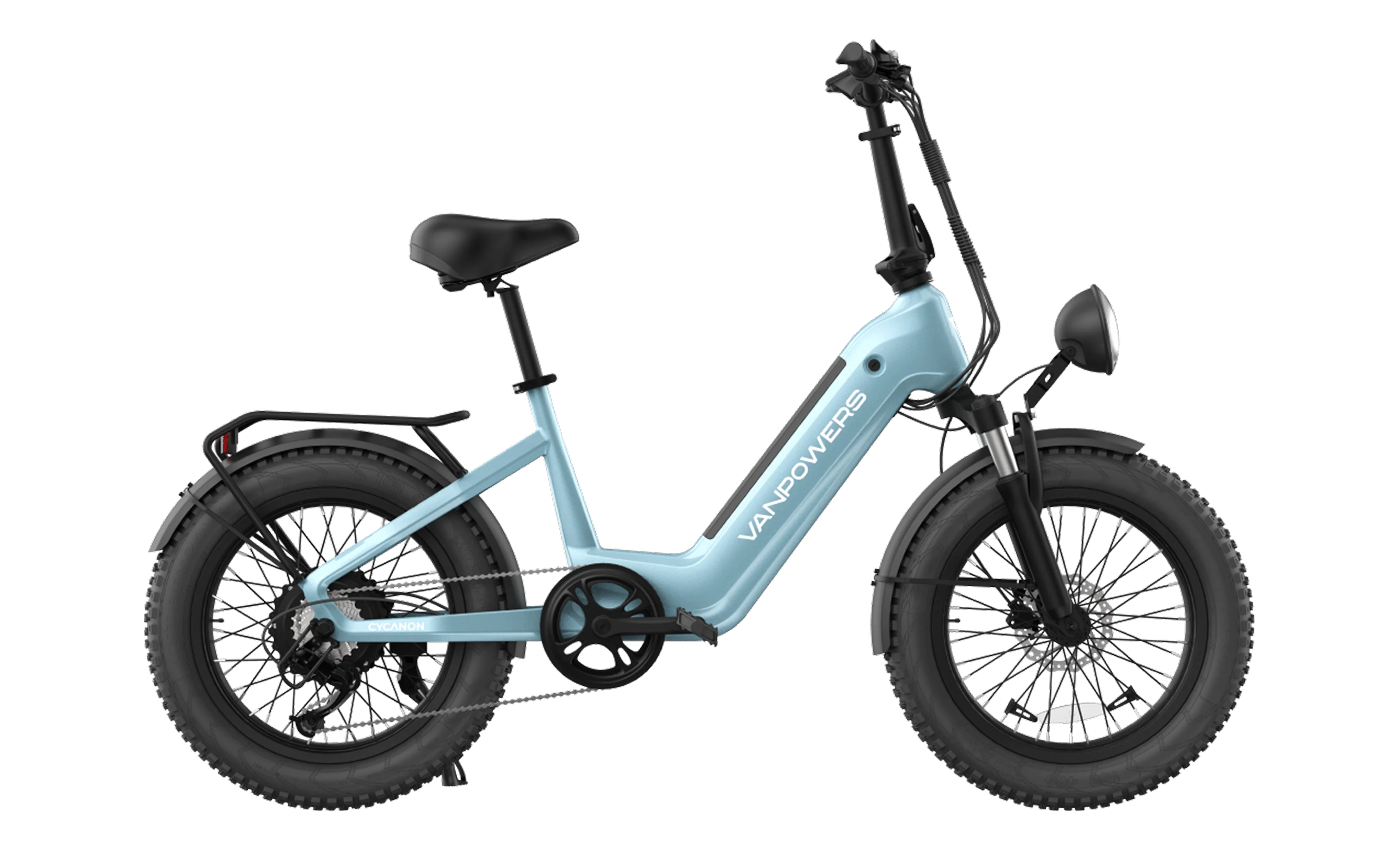 Vanpowers Cycanon Step Thru Fat Tire Folding Electric Bike