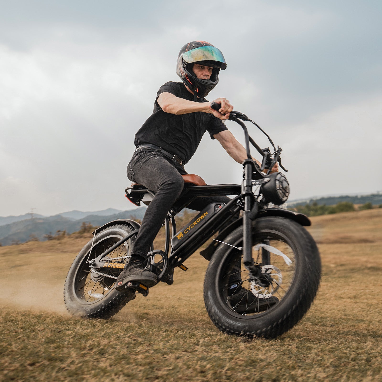 Cycrown CycRun Vintage Moped Electric Bike