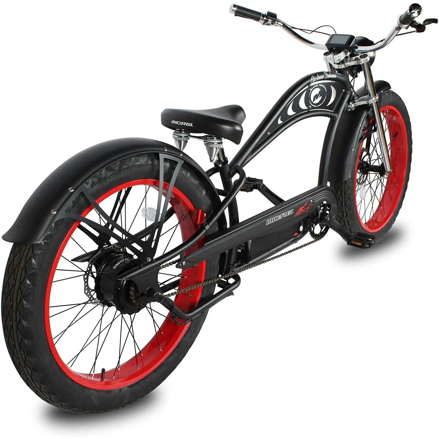 Micargi Cyclone 2.0 Deluxe 500W 48V Fat Tire Stretch Cruiser Electric Bike  Electric Bikes Paradise