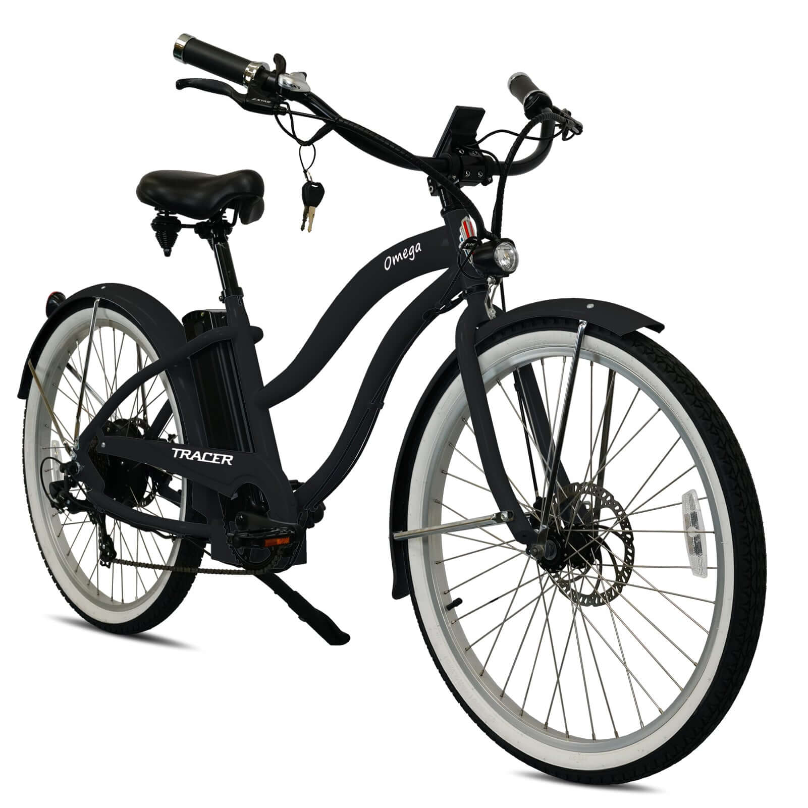 Tracer Omega 500W Electric Beach Cruiser Bike for Women