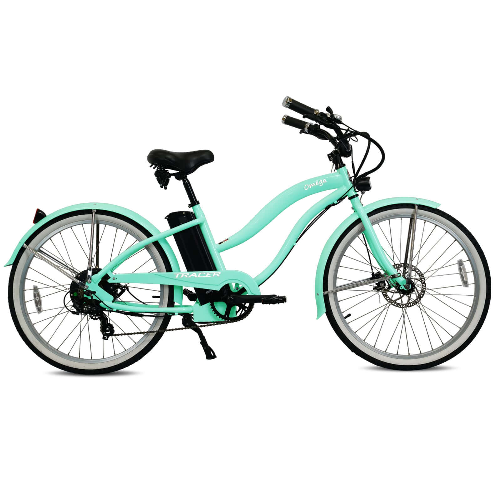 Tracer Omega 500W Electric Beach Cruiser Bike for Women