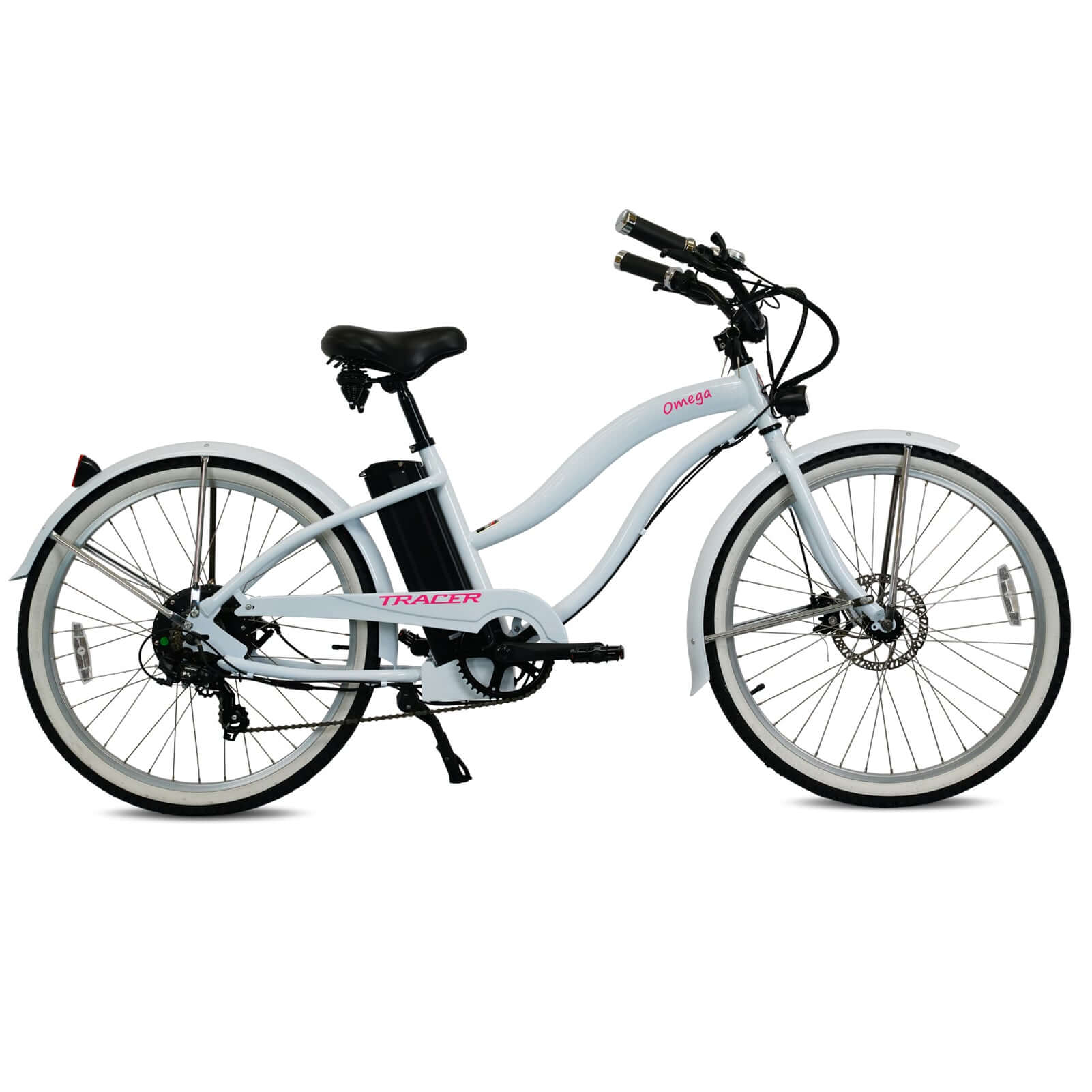 Tracer Omega 500W Electric Beach Cruiser Bike for Women