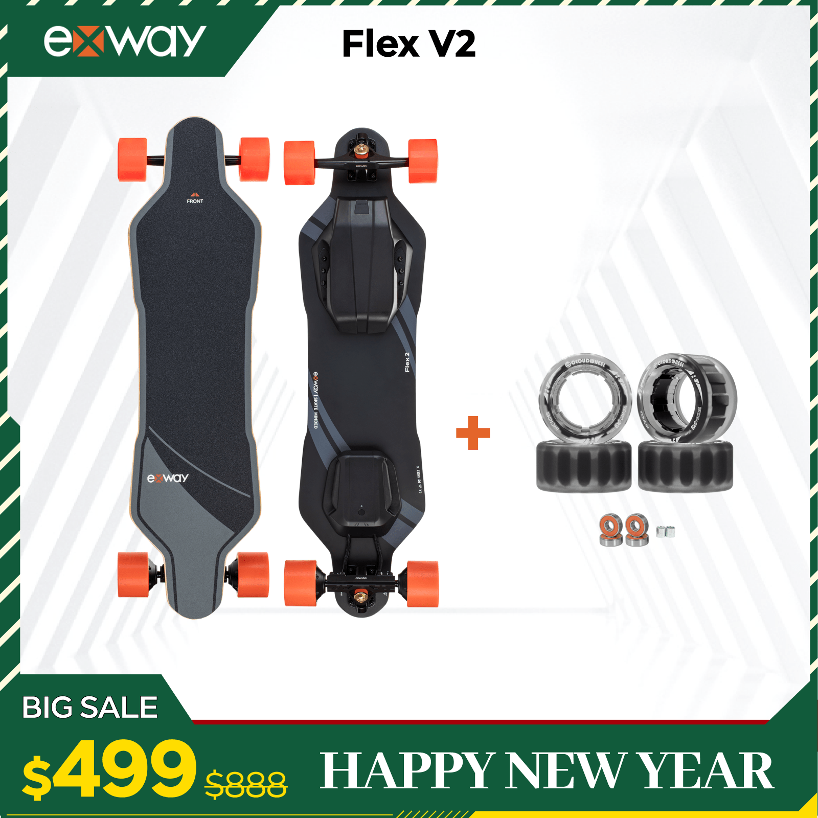 Exway Flex Belt Electric Skateboard