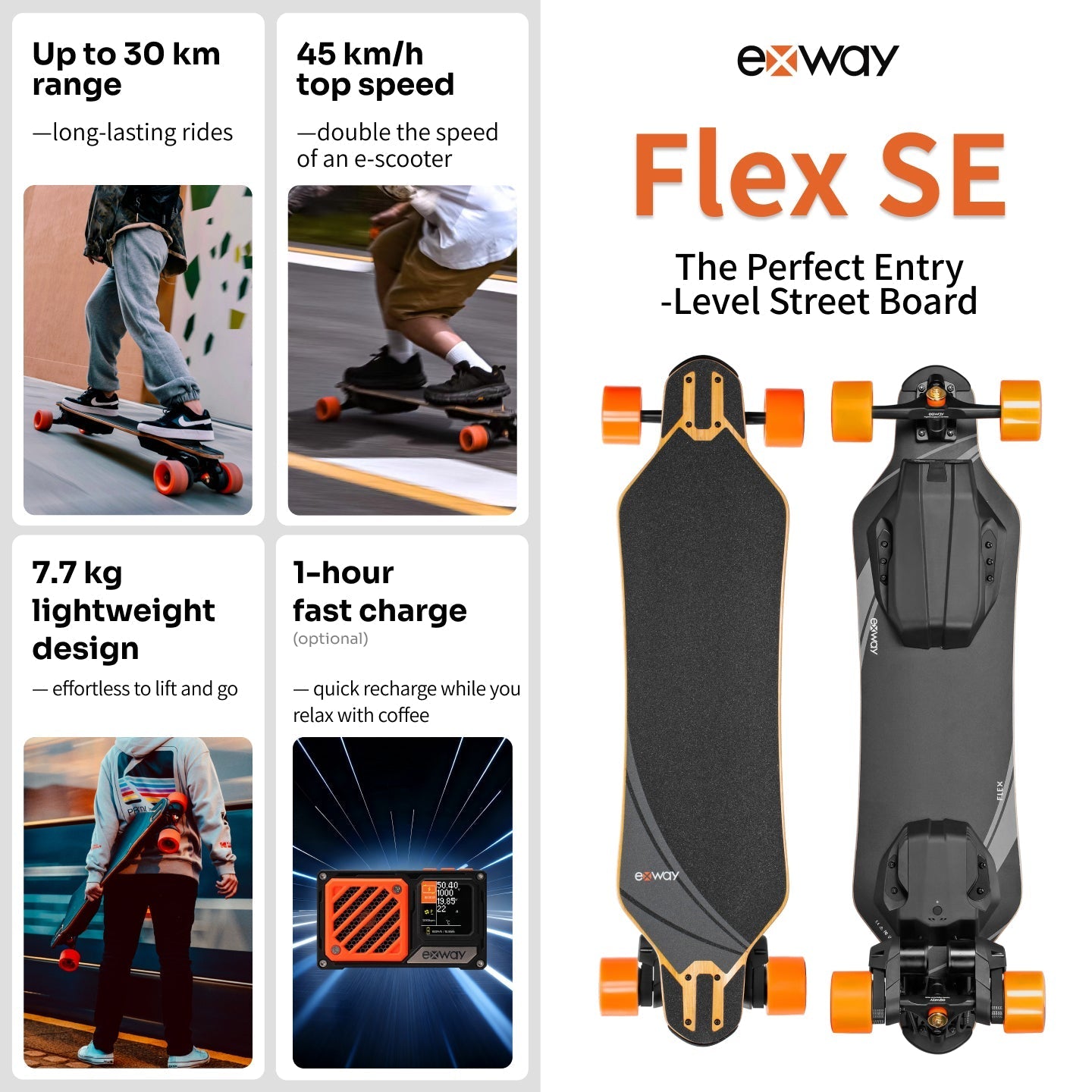 Exway Flex Belt Electric Skateboard