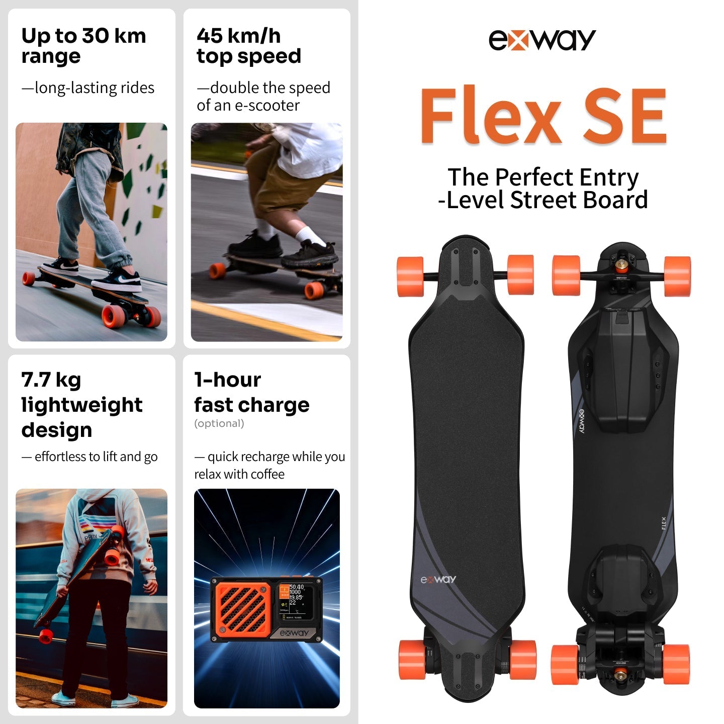 Exway Flex Belt Electric Skateboard