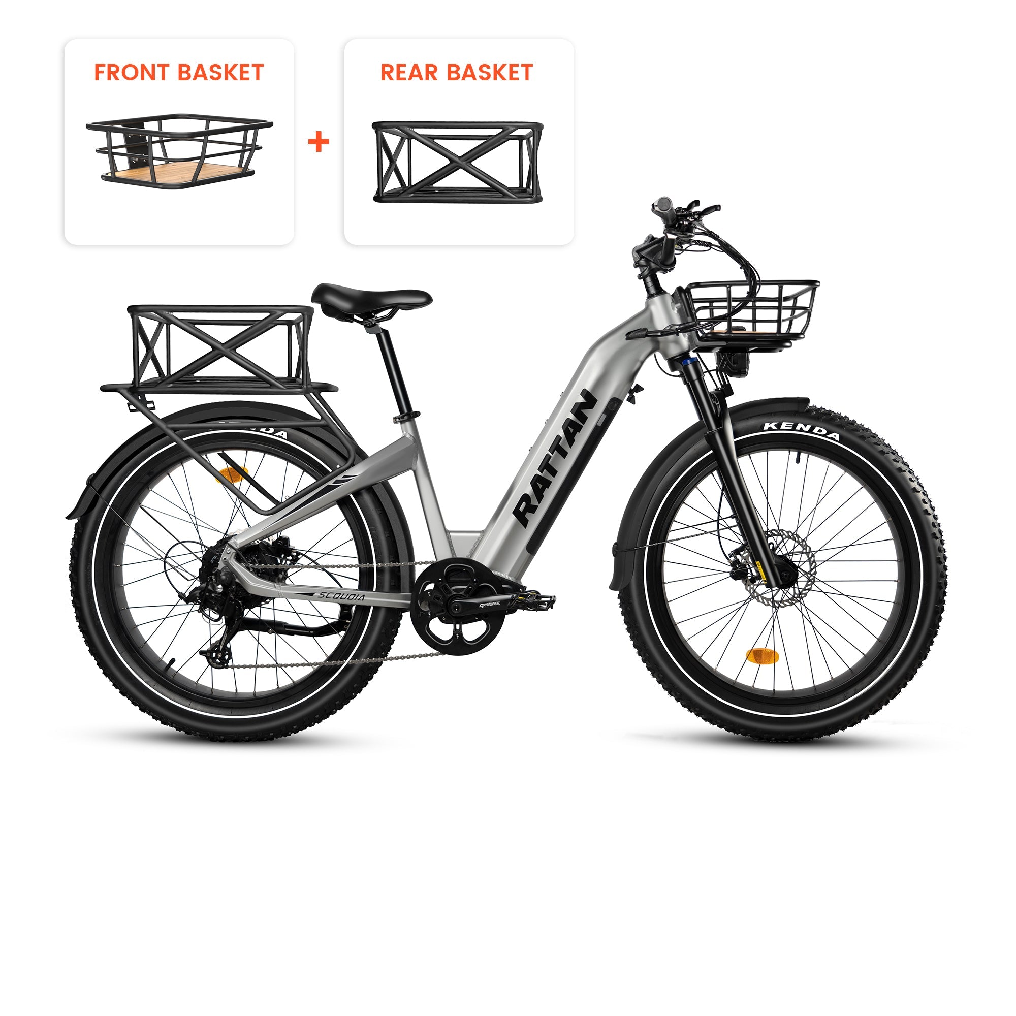 Rattan Sequoia Step Thru Fat Tire Electric Mountain Bike