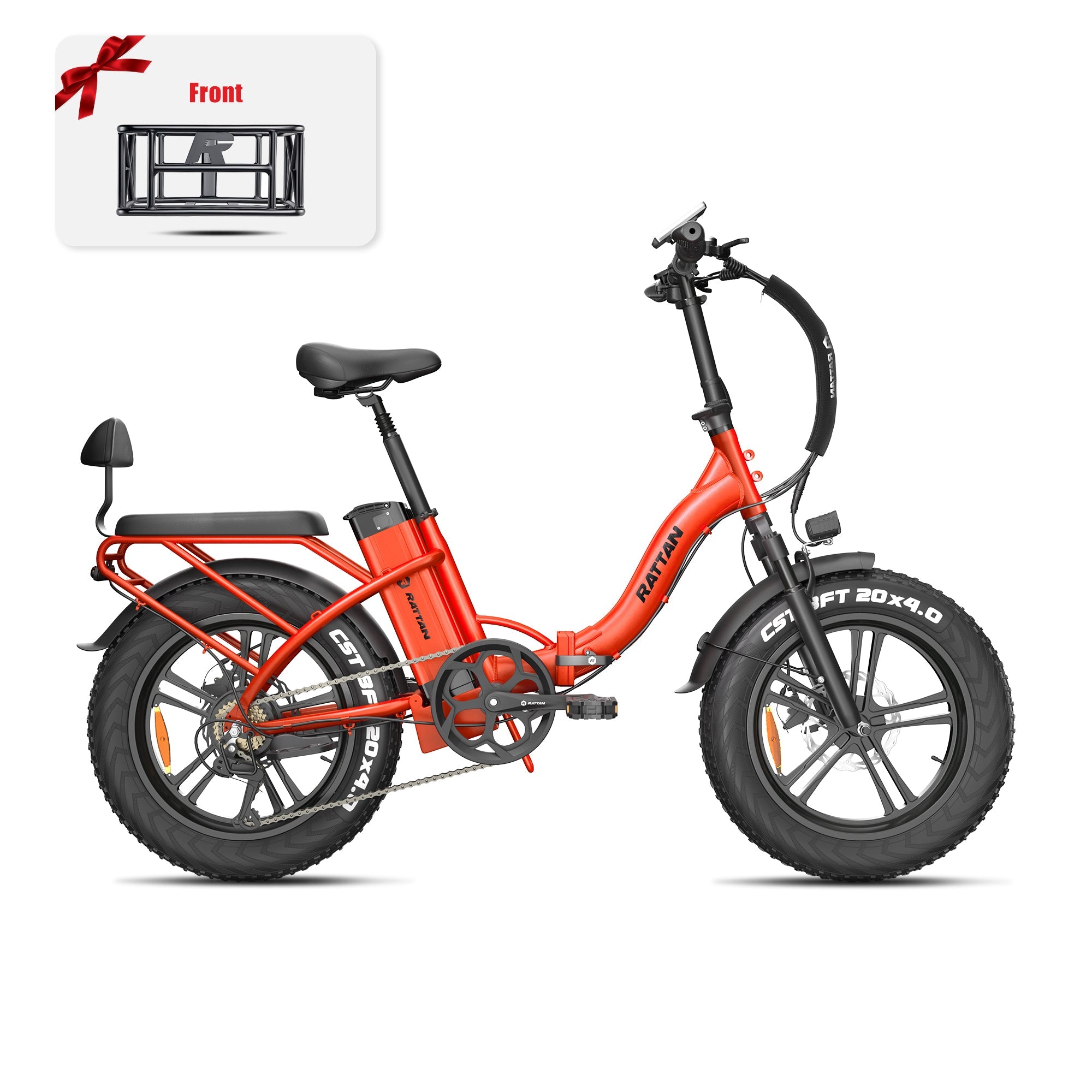 Rattan LF 750 Pro Step Thru Folding Fat Tire Electric Bike