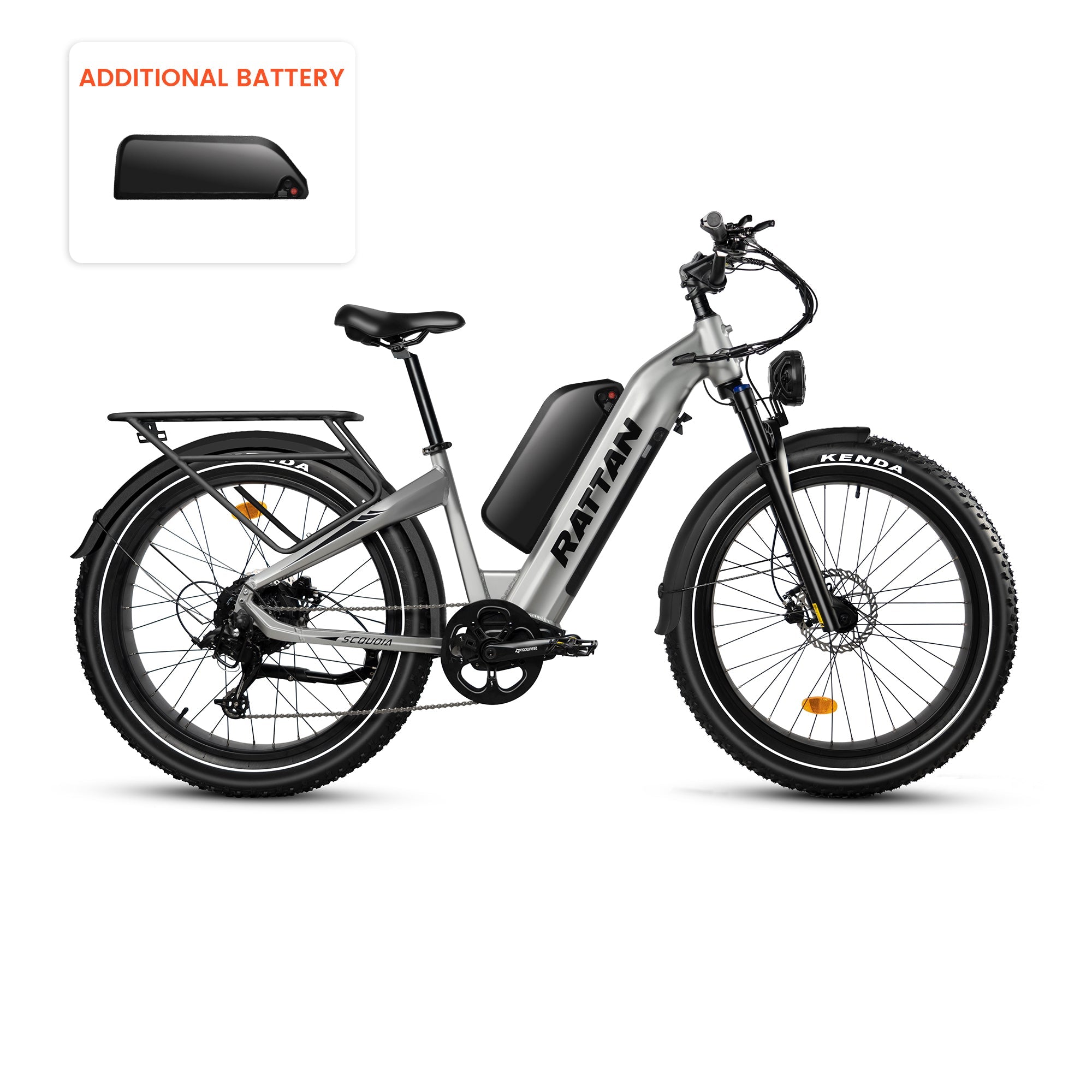 Rattan Sequoia Step Thru Fat Tire Electric Mountain Bike