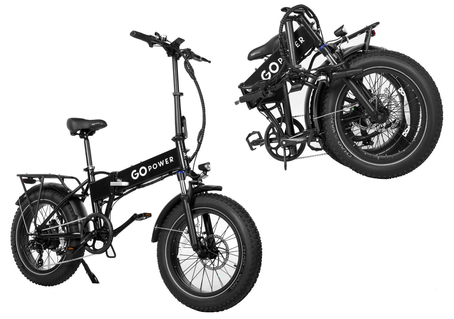 GoPowerBike GoExpress V2 750W 7-Speed Fat Tire Folding Electric Bike