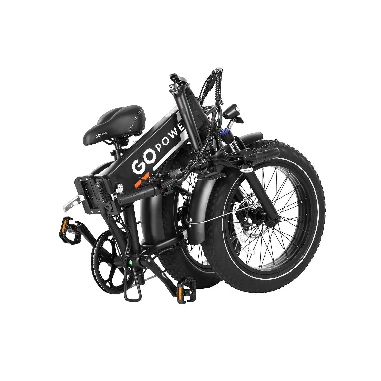 GoPowerBike GoExpress V2 750W 7-Speed Fat Tire Folding Electric Bike  Electric Bikes Paradise