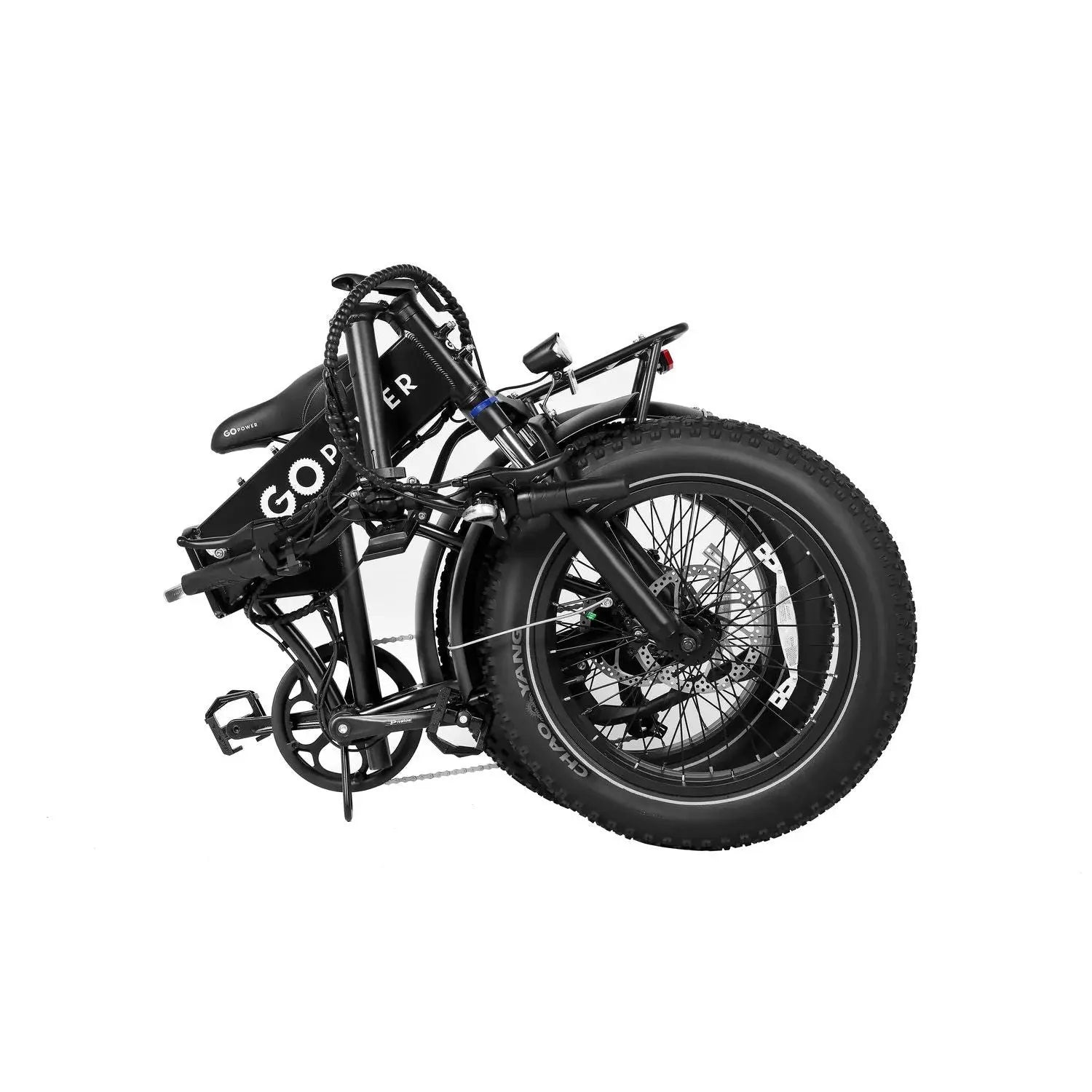 GoPowerBike GoExpress V2 750W 7-Speed Fat Tire Folding Electric Bike  Electric Bikes Paradise