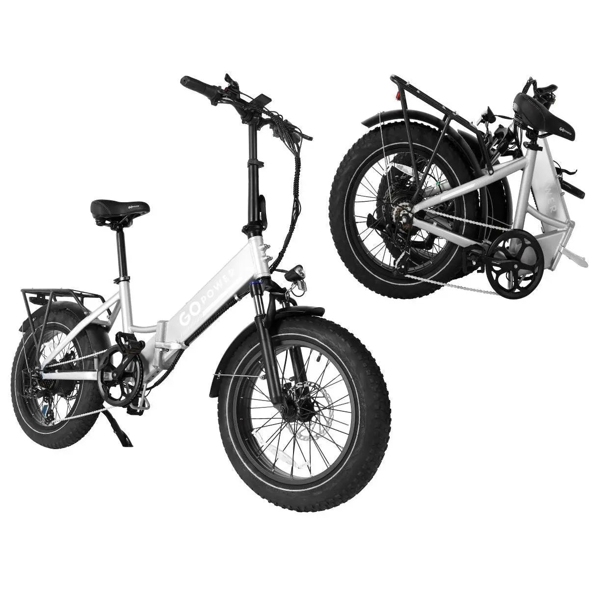 GoPowerBike GoCruiser V2 750W 7-Speed Step-Through Folding Fat Tire Electric Bike  Electric Bikes Paradise