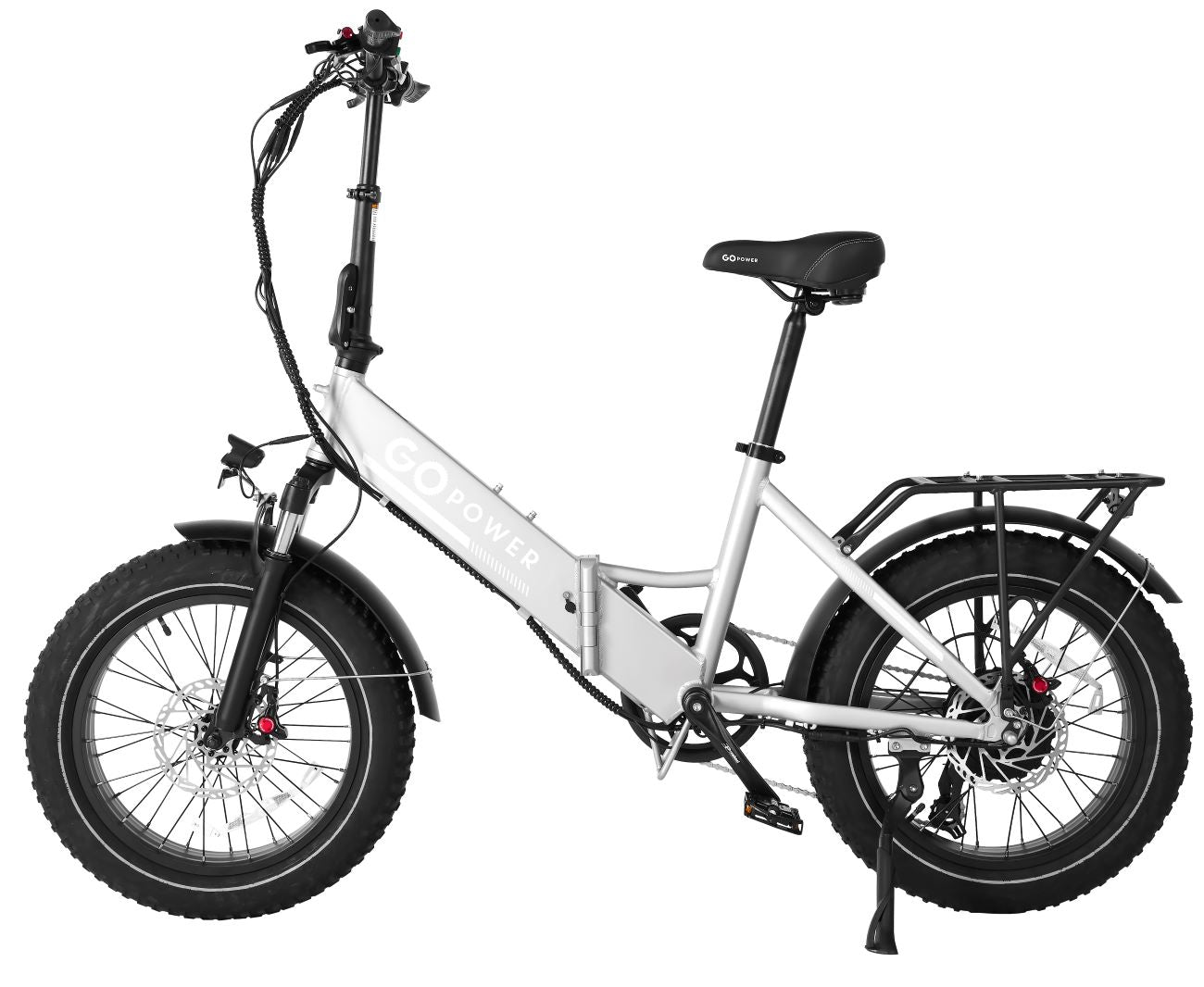 GoPowerBike GoCruiser V2 750W 7-Speed Step-Through Folding Fat Tire Electric Bike