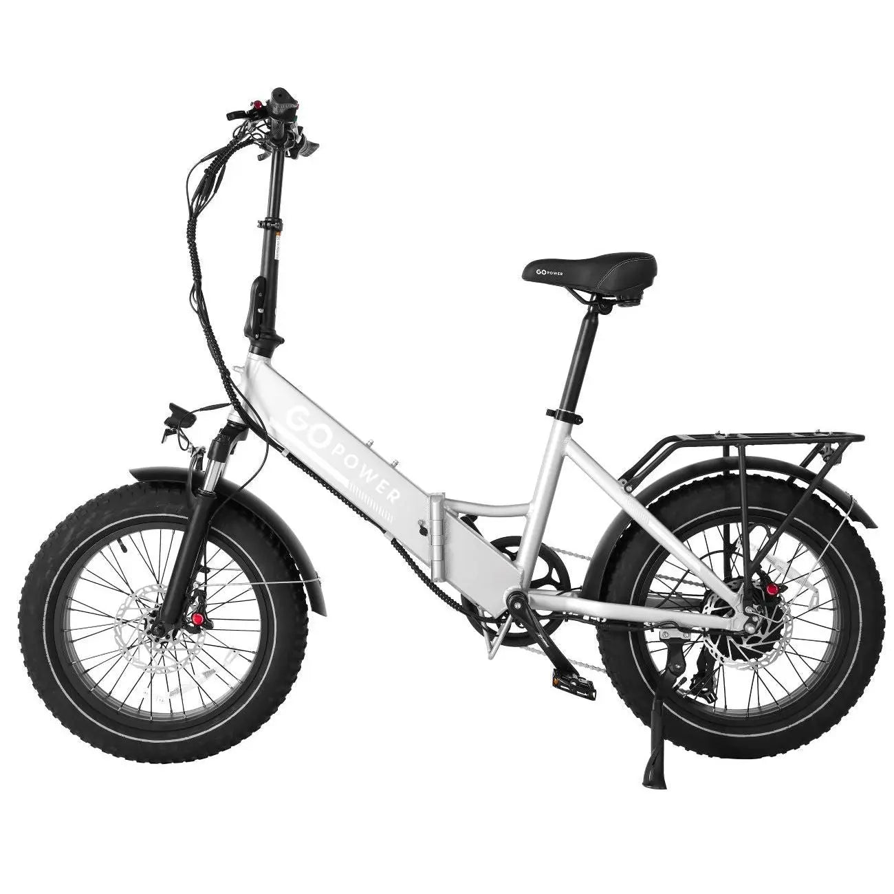 GoPowerBike GoCruiser V2 750W 7-Speed Step-Through Folding Fat Tire Electric Bike  Electric Bikes Paradise