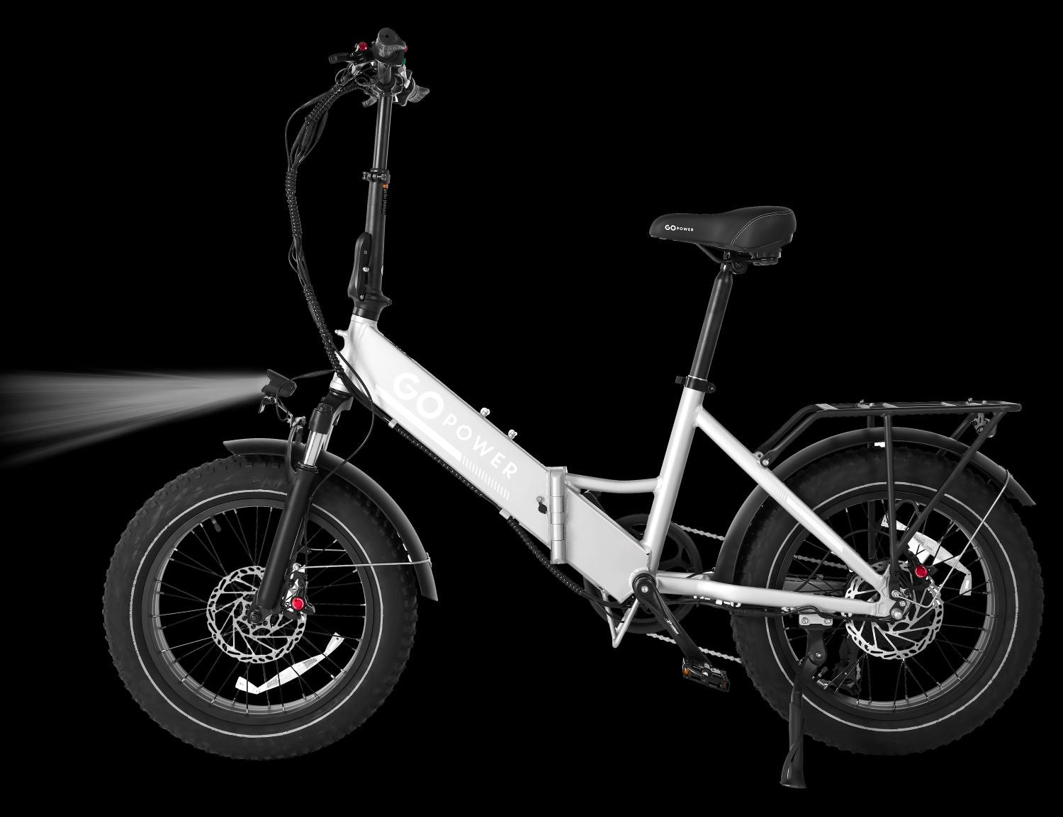 GoPowerBike GoCruiser V2 750W 7-Speed Step-Through Folding Fat Tire Electric Bike