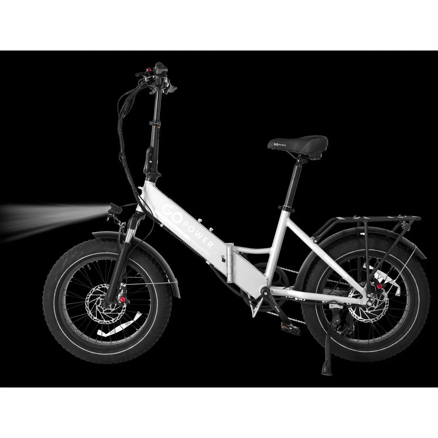 GoPowerBike GoCruiser V2 750W 7-Speed Step-Through Folding Fat Tire Electric Bike  Electric Bikes Paradise