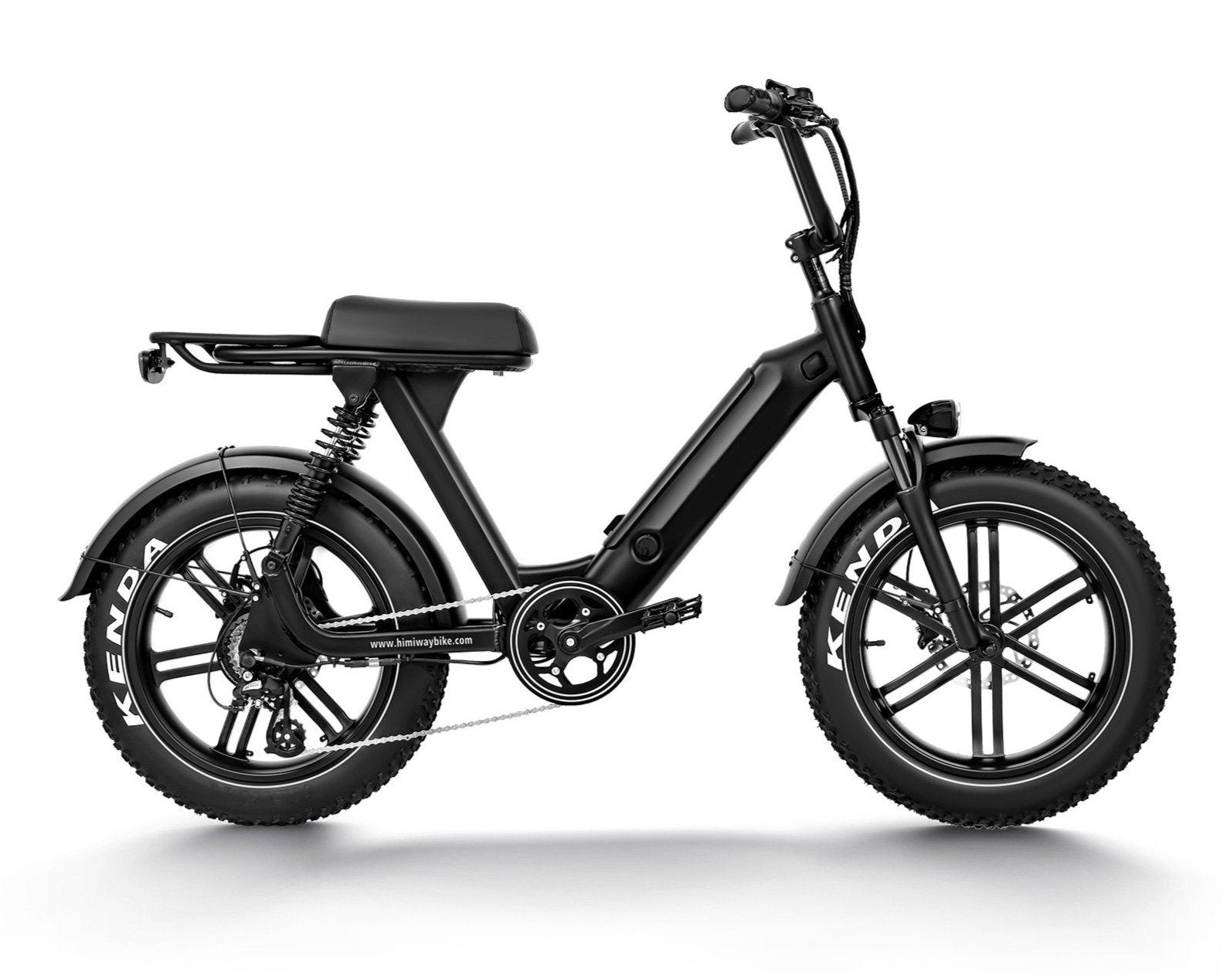 GlareWheel EB-AG 750W Fat Tire Moped-Style Electric Bike