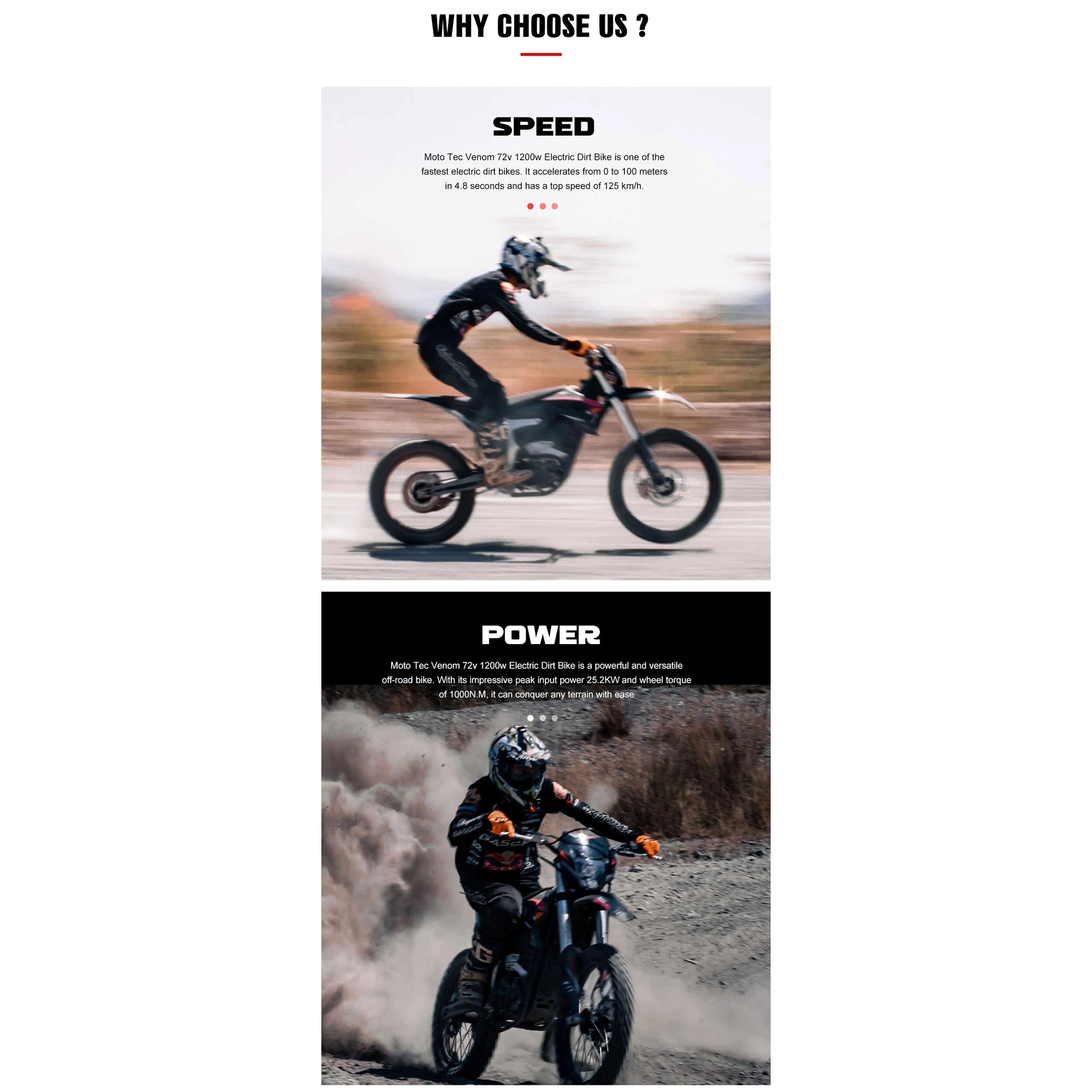 MotoTec Venom 72V 12000W Electric Dirt Bike  Electric Bikes Paradise