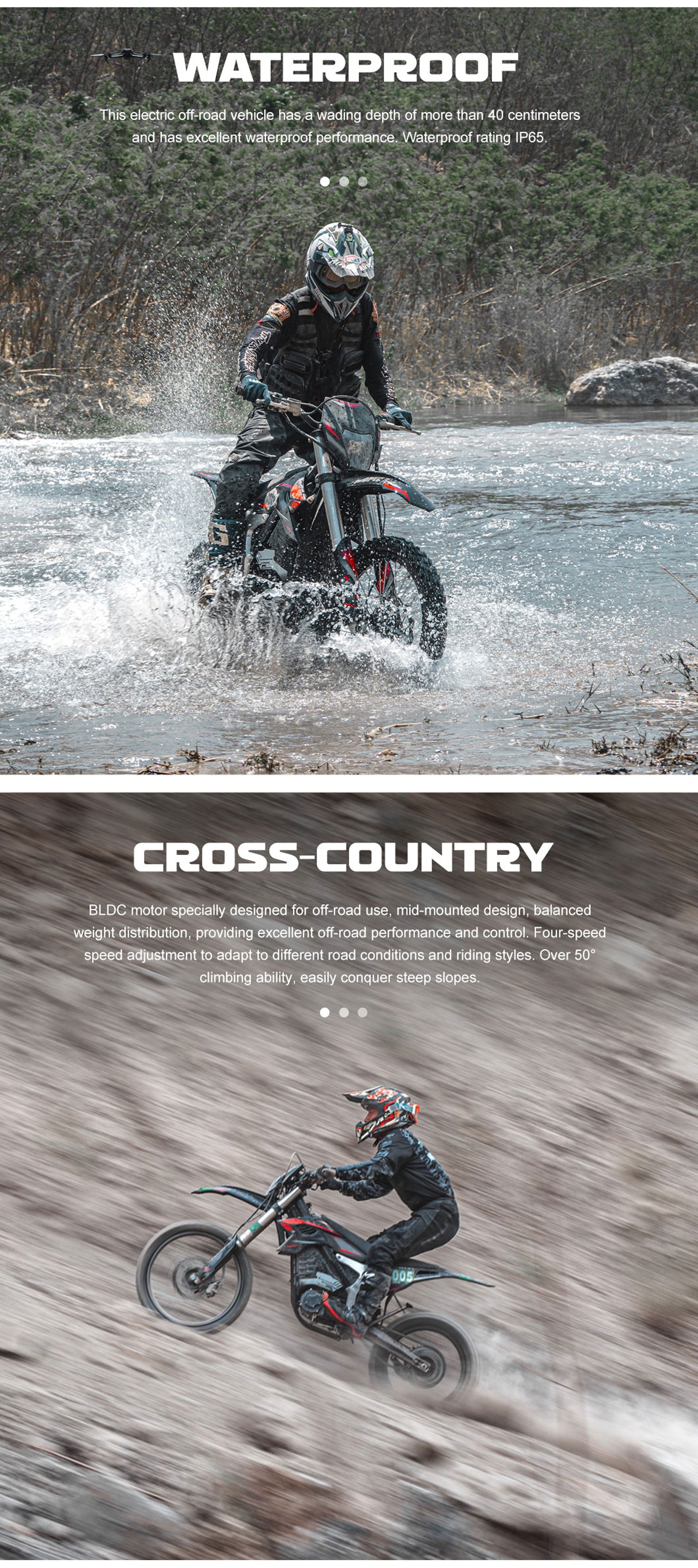 MotoTec Venom 72V 12000W Electric Dirt Bike