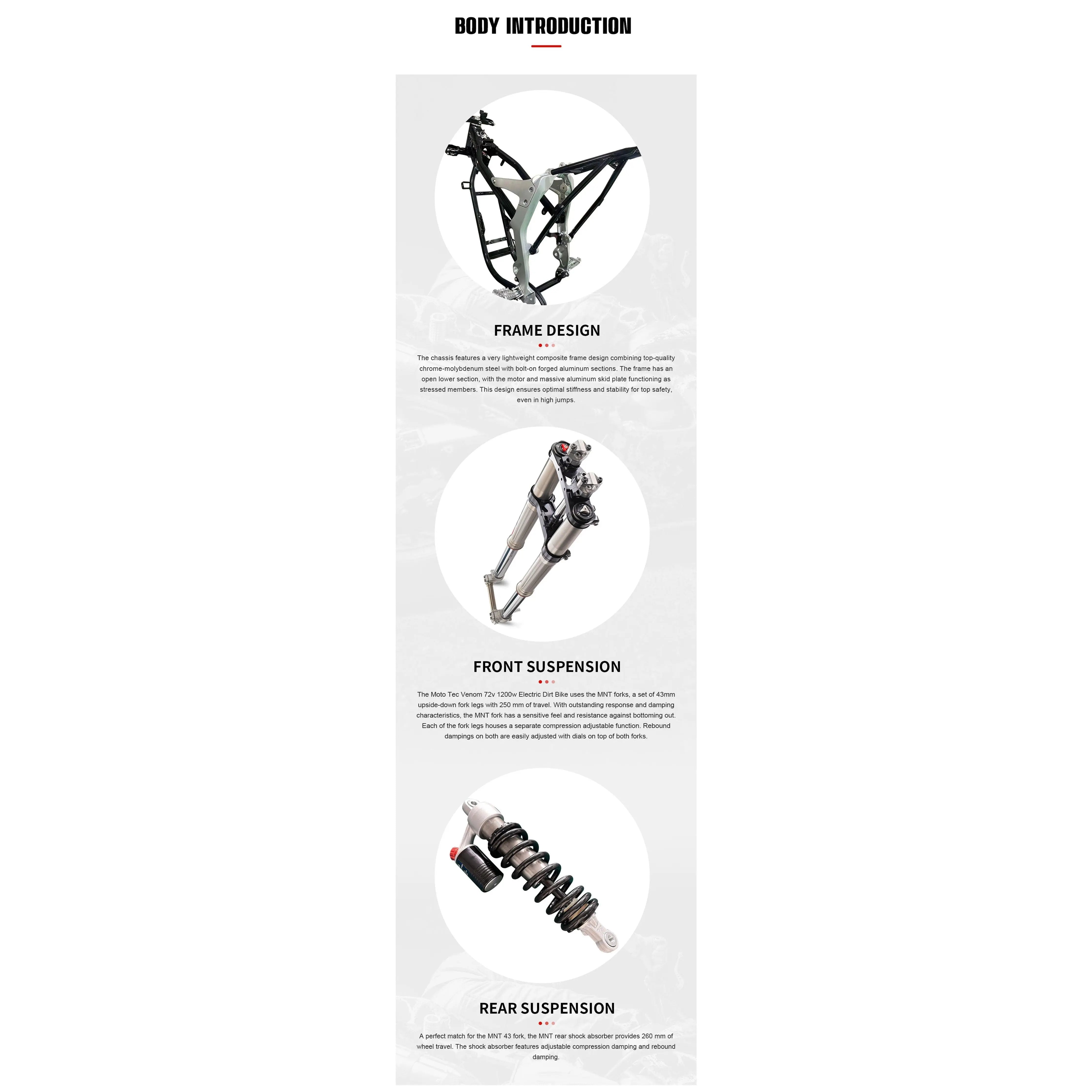 MotoTec Venom 72V 12000W Electric Dirt Bike  Electric Bikes Paradise