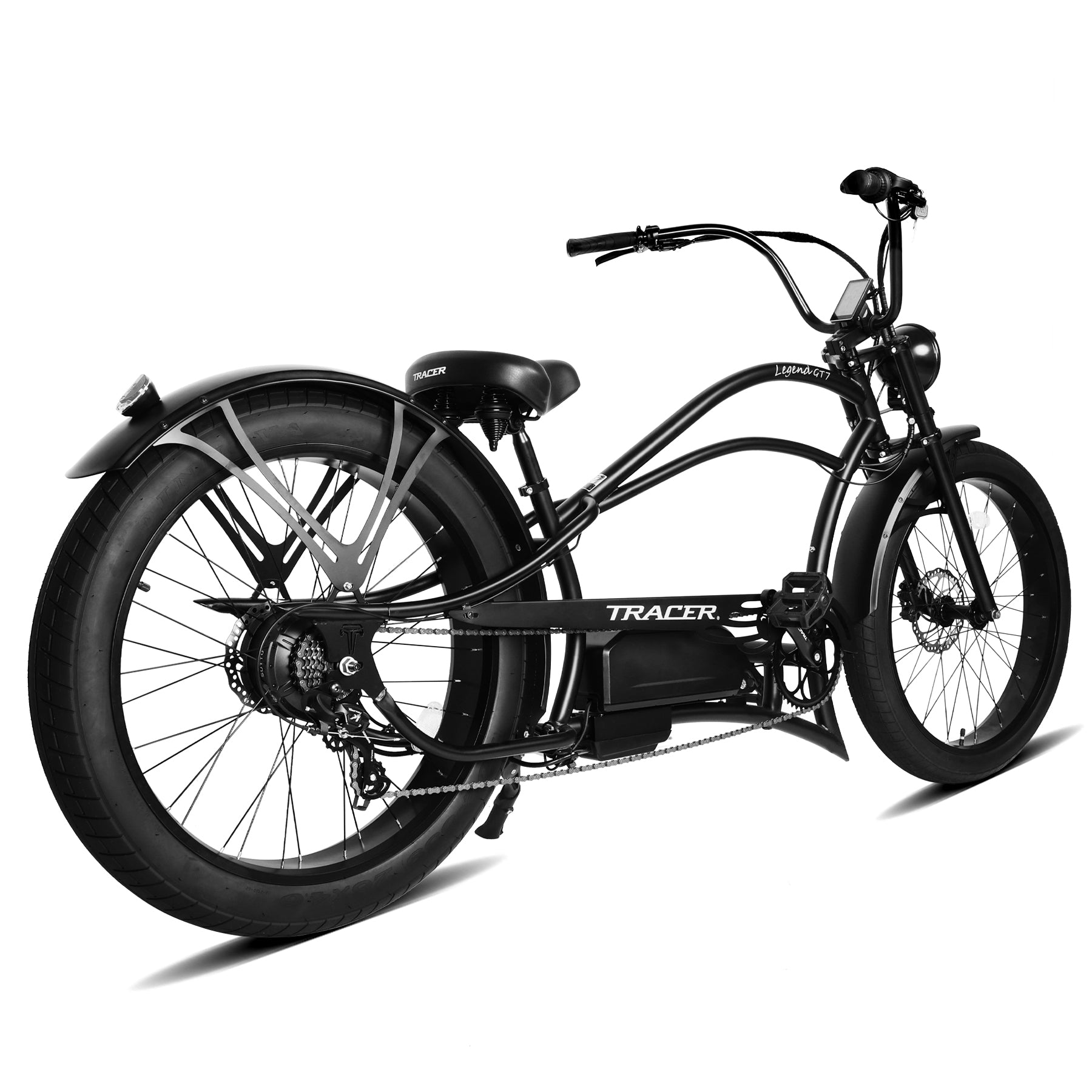 Tracer Legend GT7 1000W Stretch Cruiser Chopper Electric Bike