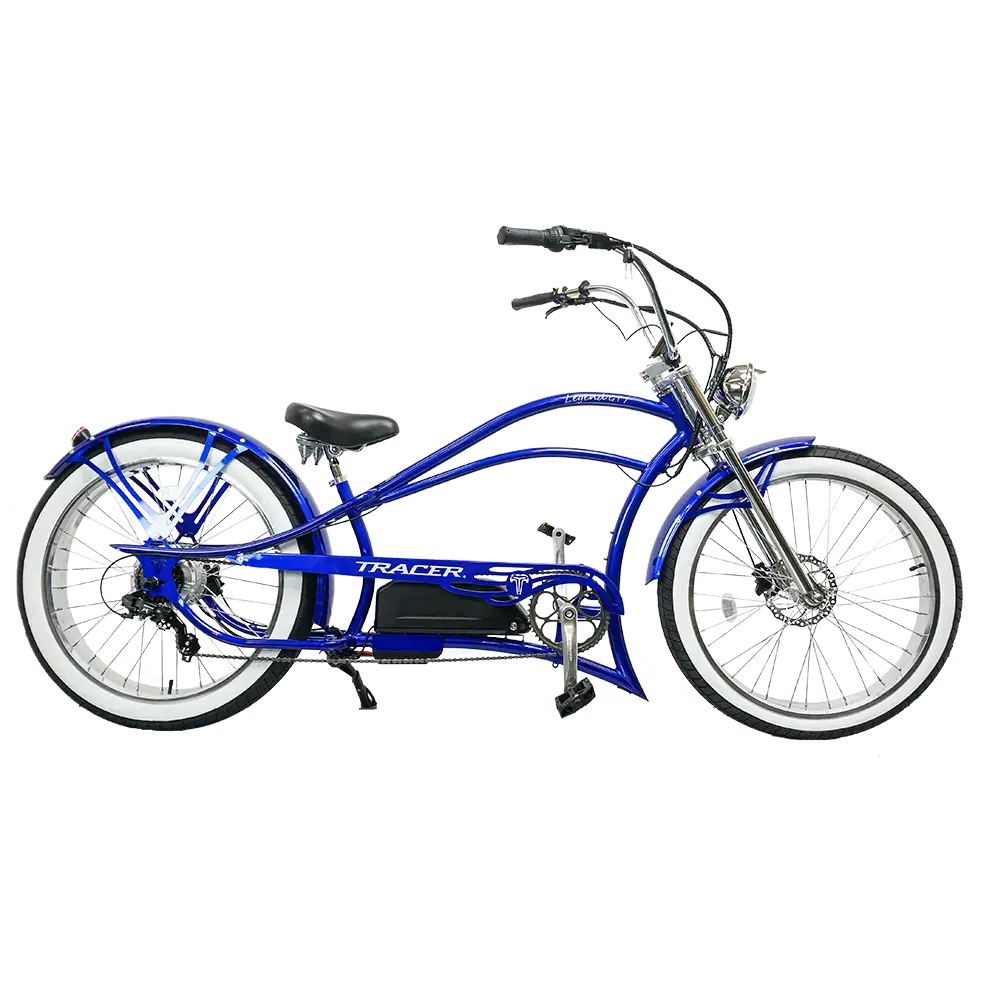 Tracer Legend GT7 1000W Stretch Cruiser Chopper Electric Bike