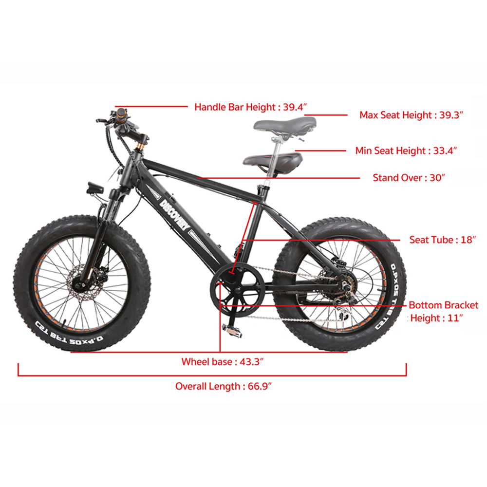 Nakto Discovery Fat Tire Folding Electric Bike
