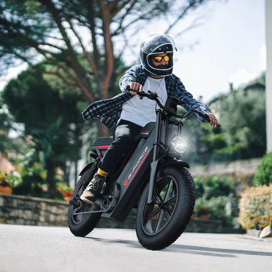 G-Force ZM PRO 1000W 52V Fat Tire Moped-Style Electric Bike