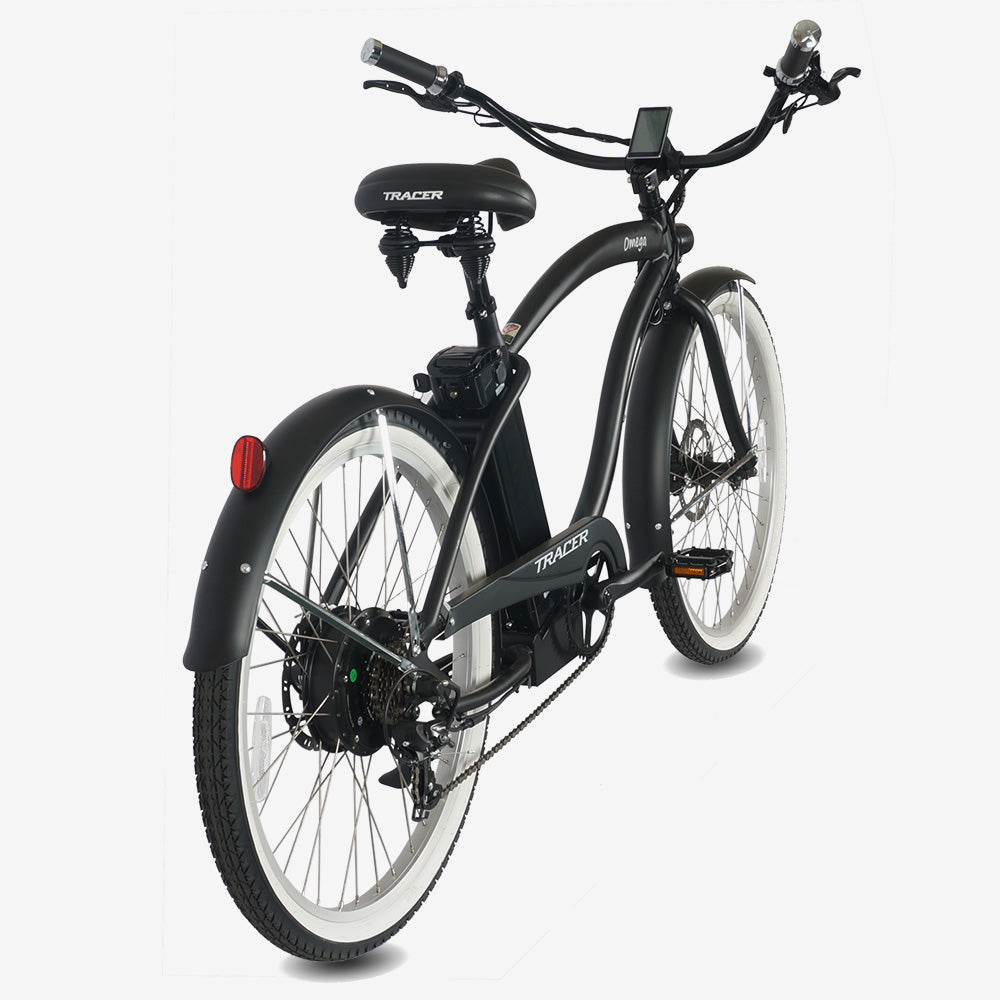 Tracer Omega 500W Electric Beach Cruiser Bike for Men