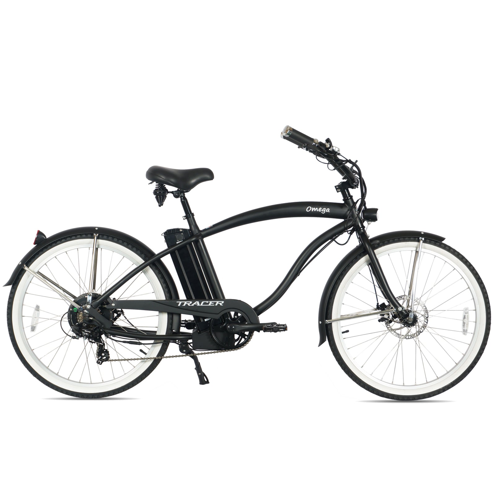 Tracer Omega 500W Electric Beach Cruiser Bike for Men