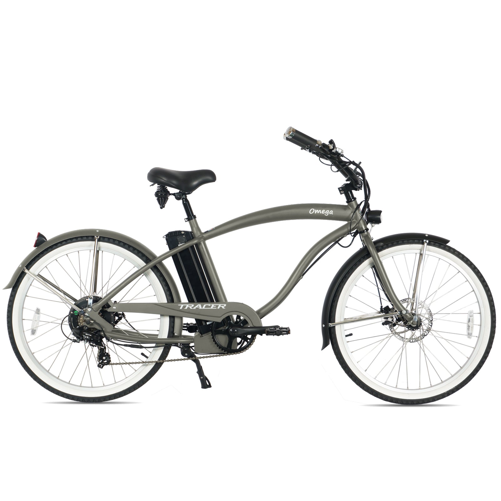 Tracer Omega 500W Electric Beach Cruiser Bike for Men