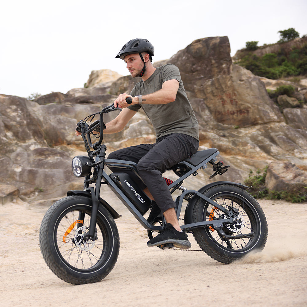 HappyRun Tank G60 Pro 2000W Moped-Style Off-Road Electric Bike