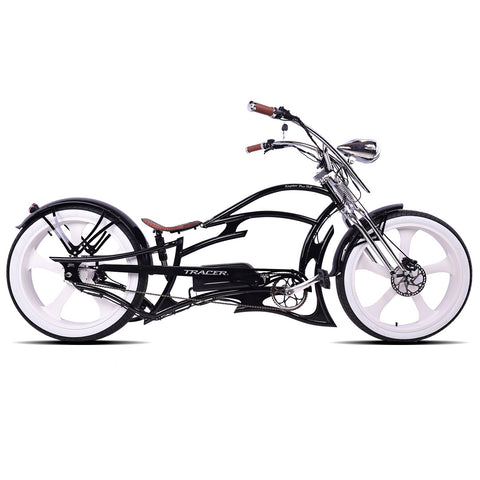 Tracer Raptor Pro DS 800W Stretch Chopper Cruiser Electric Bike