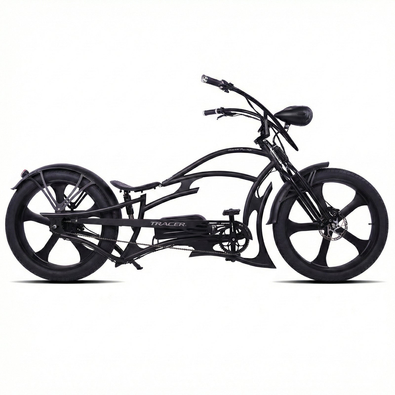 Tracer Raptor Pro DS 800W Stretch Chopper Cruiser Electric Bike