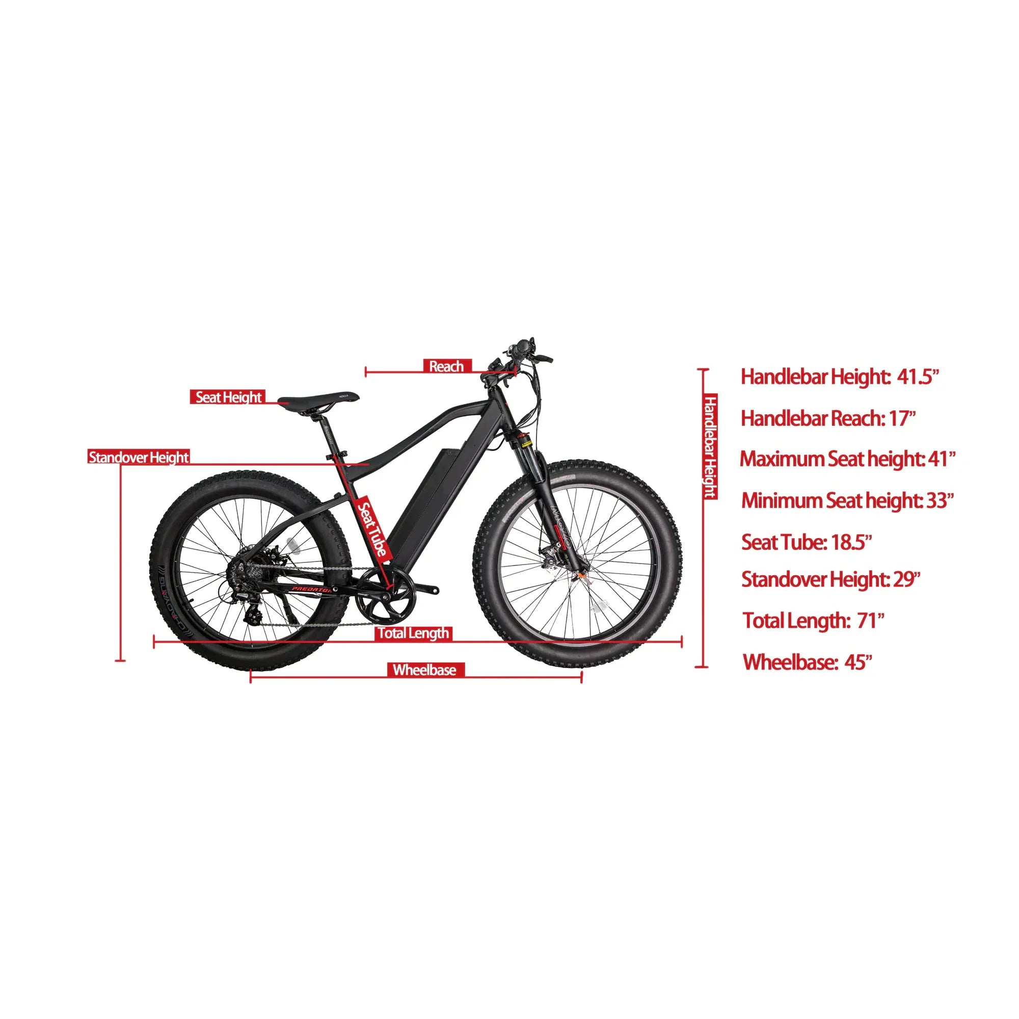 GlareWheel EB-PR Pro 750W 26-Inch Fat Tire Electric Mountain Bike