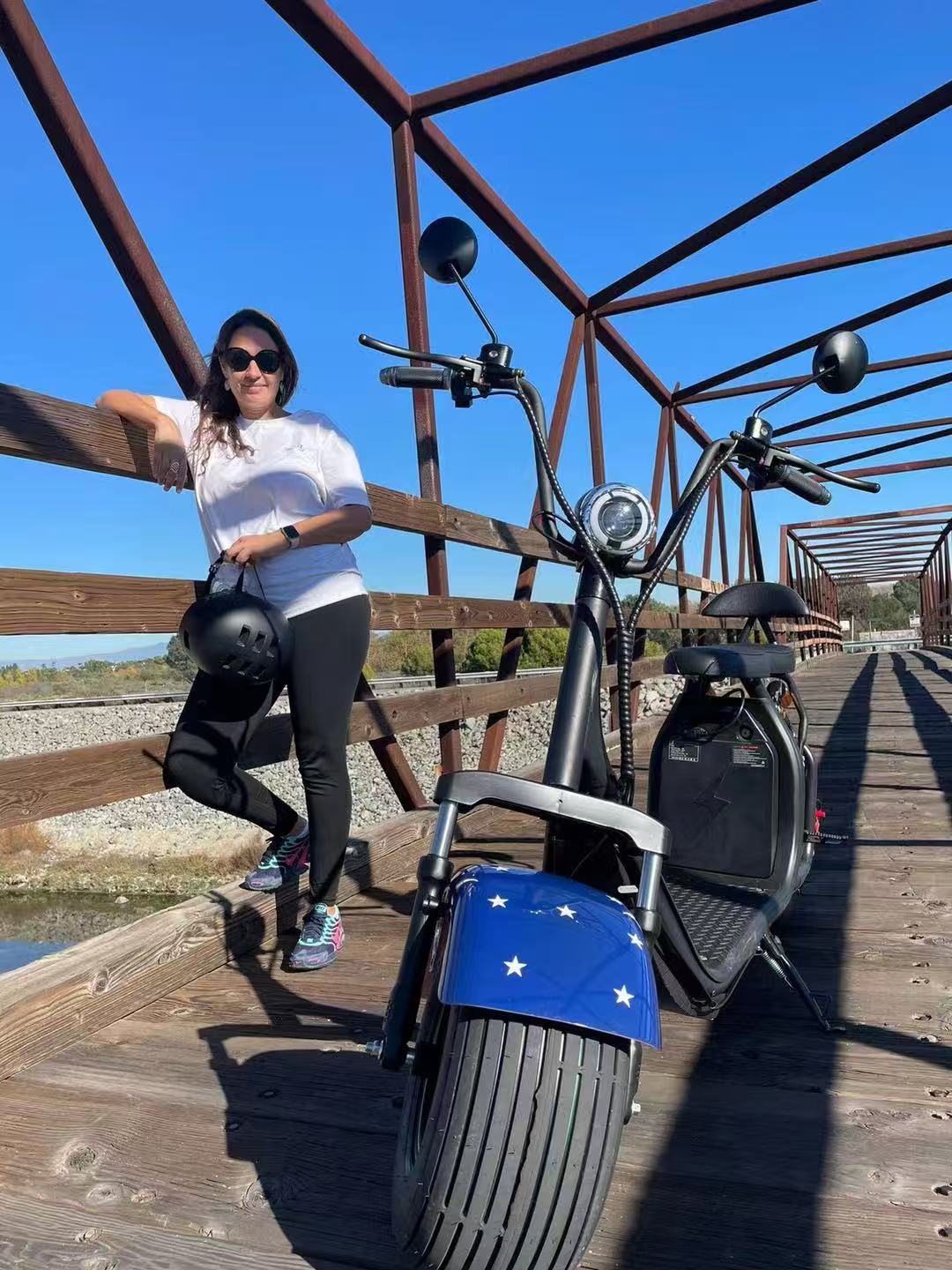 SoverSky X7 2000W Fat Tire Lithium Citycoco Electric Scooter