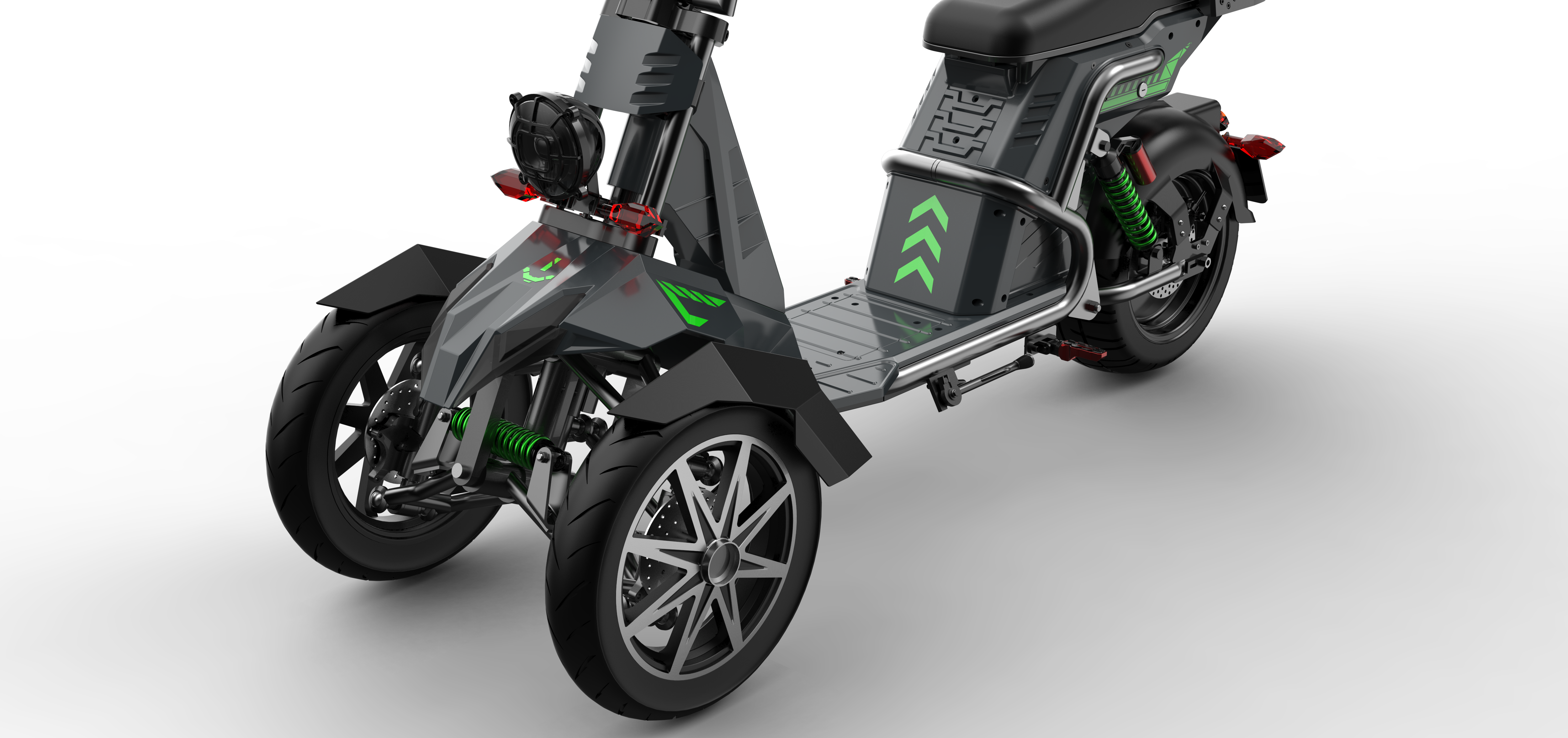 SoverSky T100 4000W 3-Wheel Electric Motorcycle Trike with 50Ah Battery