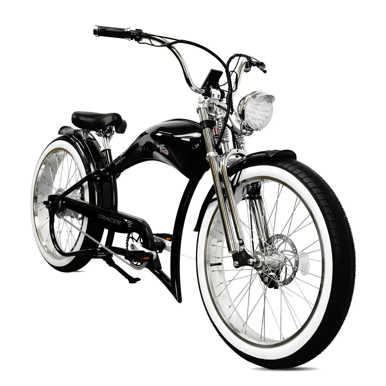 Tracer Twenty5 GTS 500W Motorcycle-Style Stretch Chopper Electric Bike