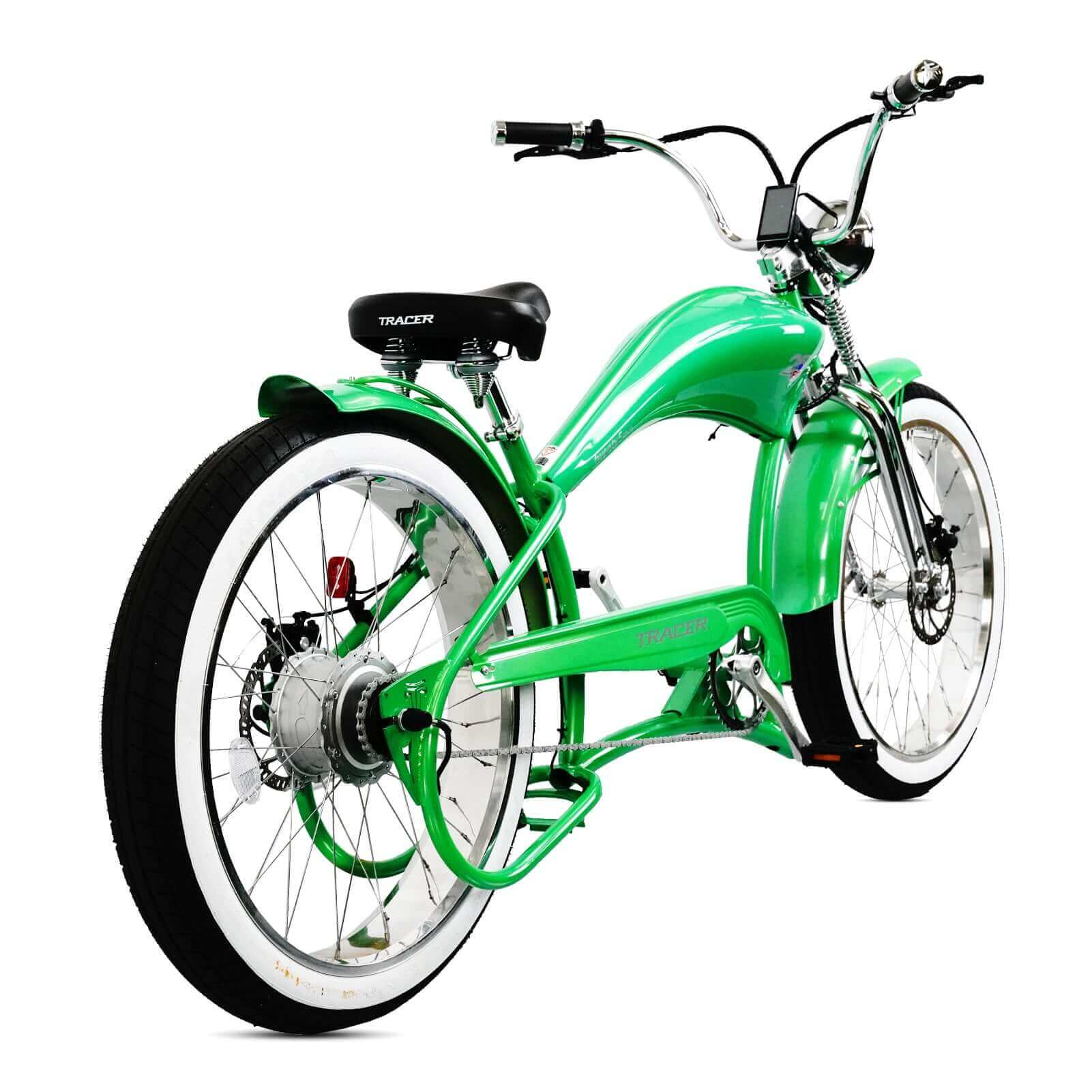Tracer Twenty5 DS 500W Motorcycle-Style Stretch Chopper Electric Bike