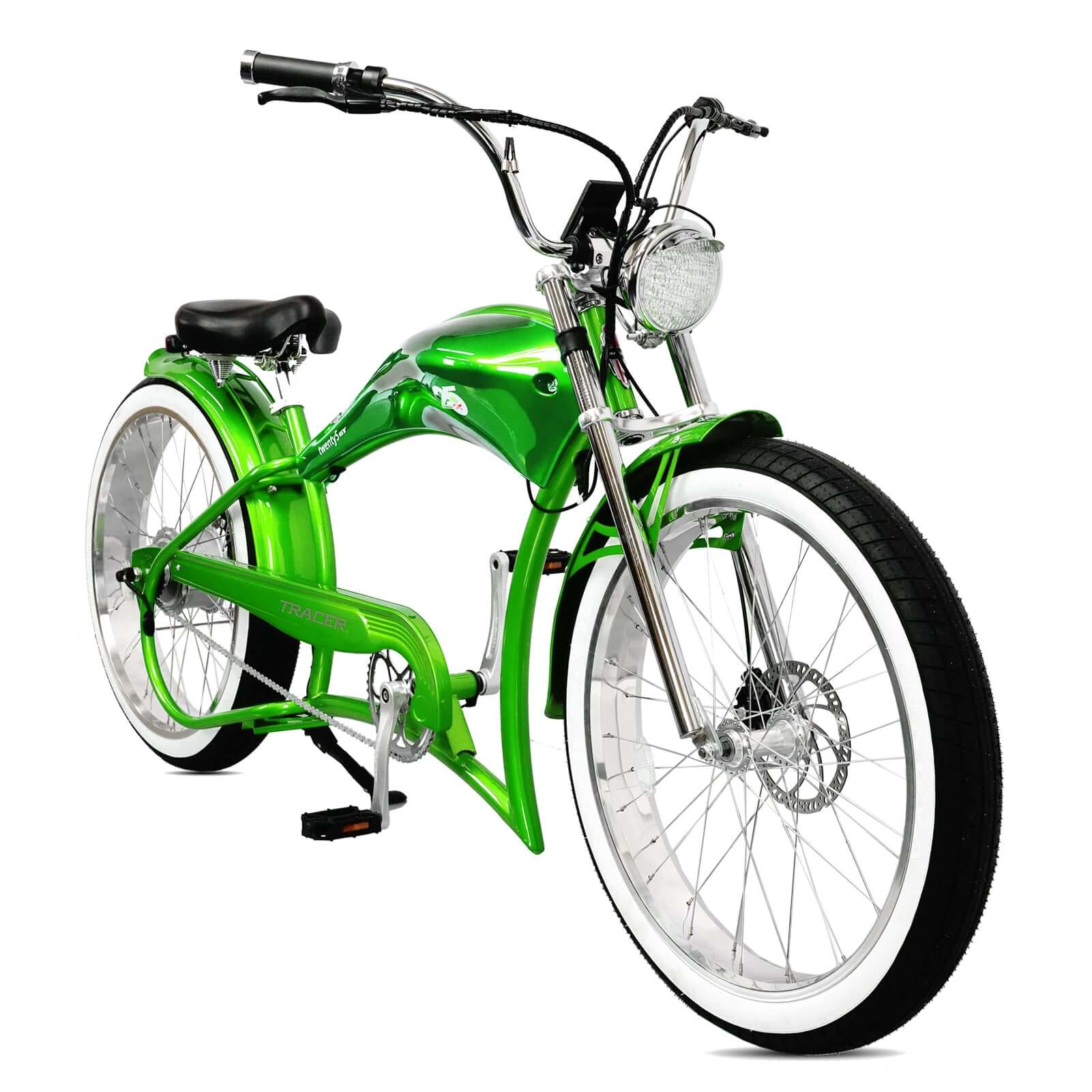 Tracer Twenty5 GT 500W Motorcycle-Style Stretch Chopper Electric Bike
